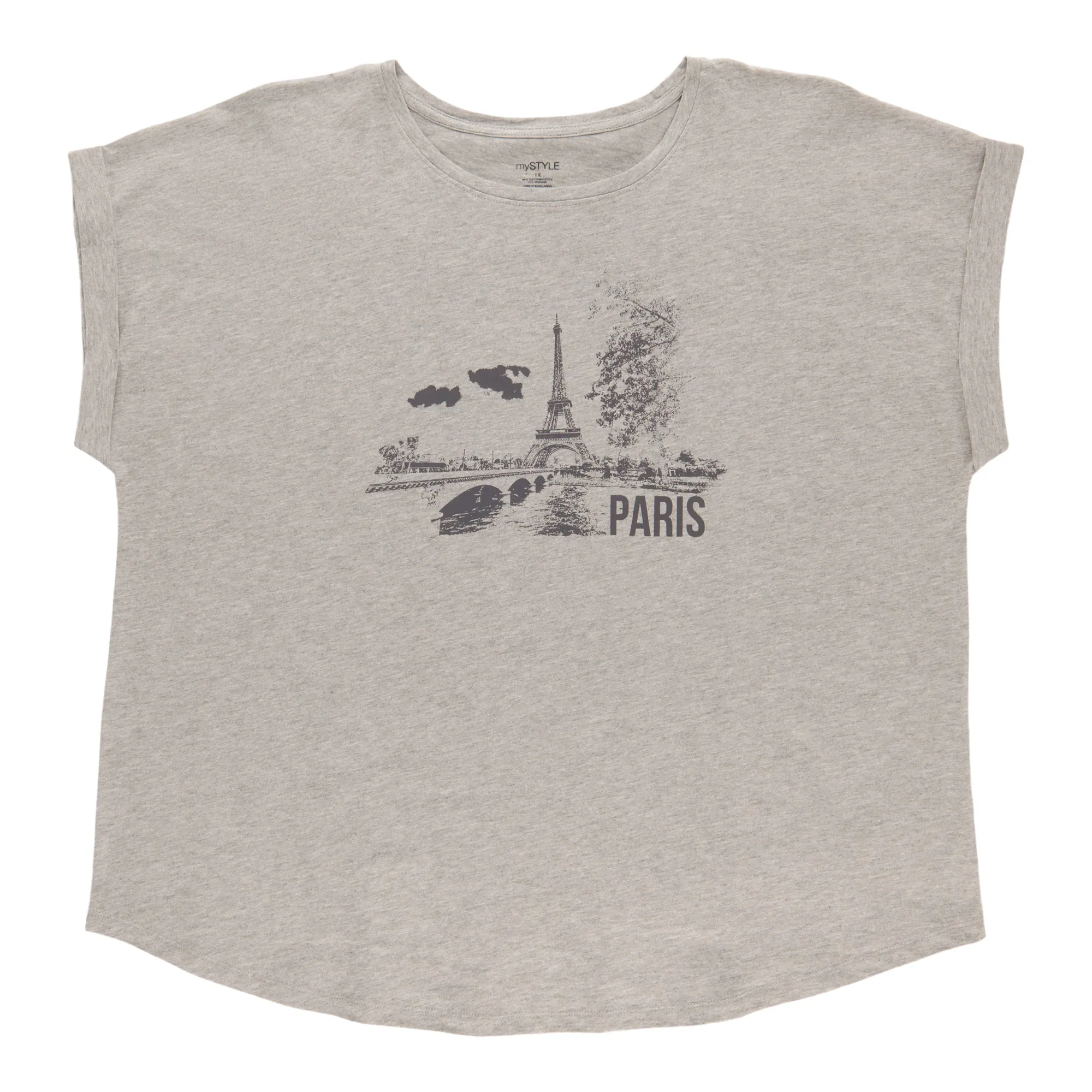 mySTYLE Women's Plus Rolled Sleeve Tee sold by Giant Tiger