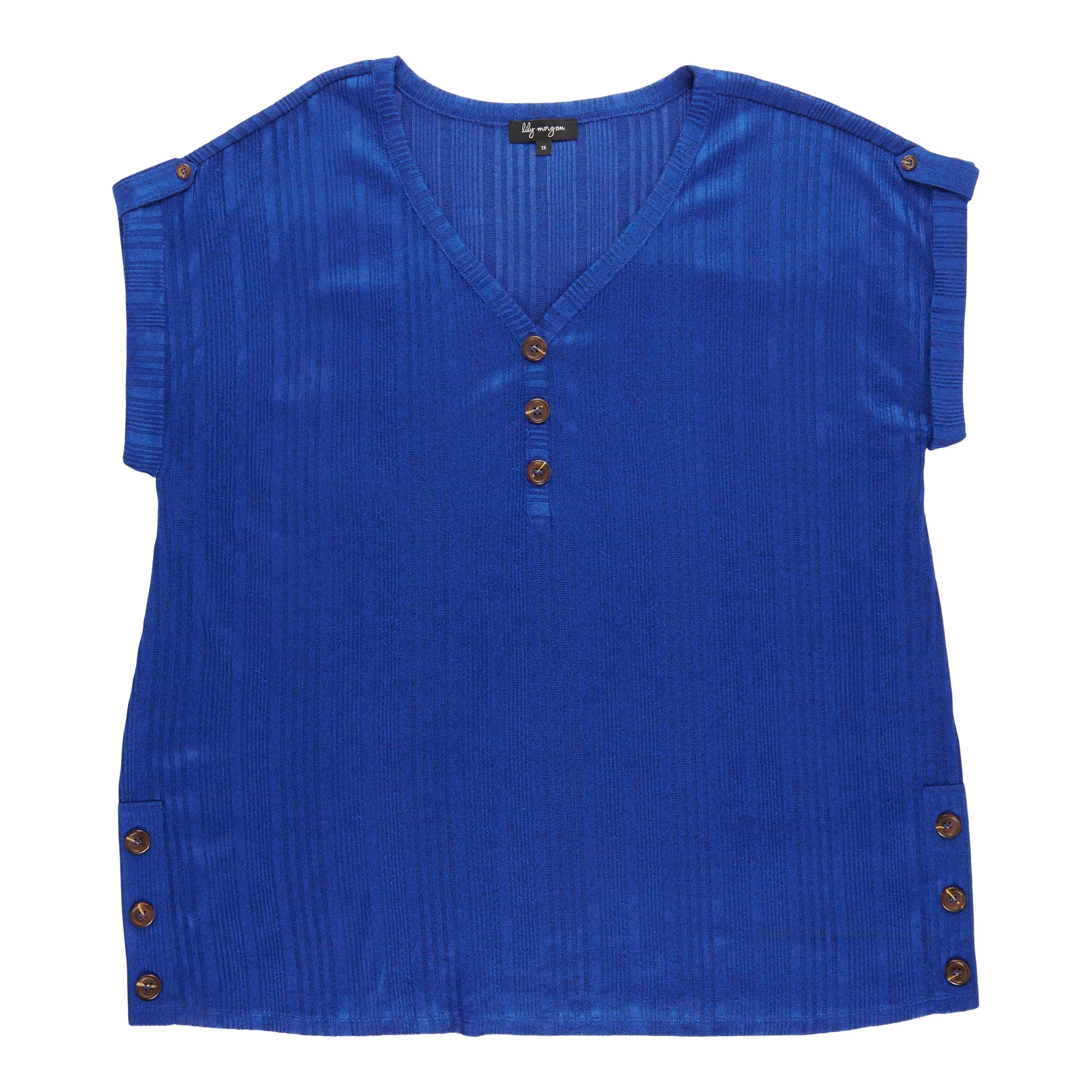 lily morgan Women's Plus V-Neck Top sold by Giant Tiger product image thumbnail 2