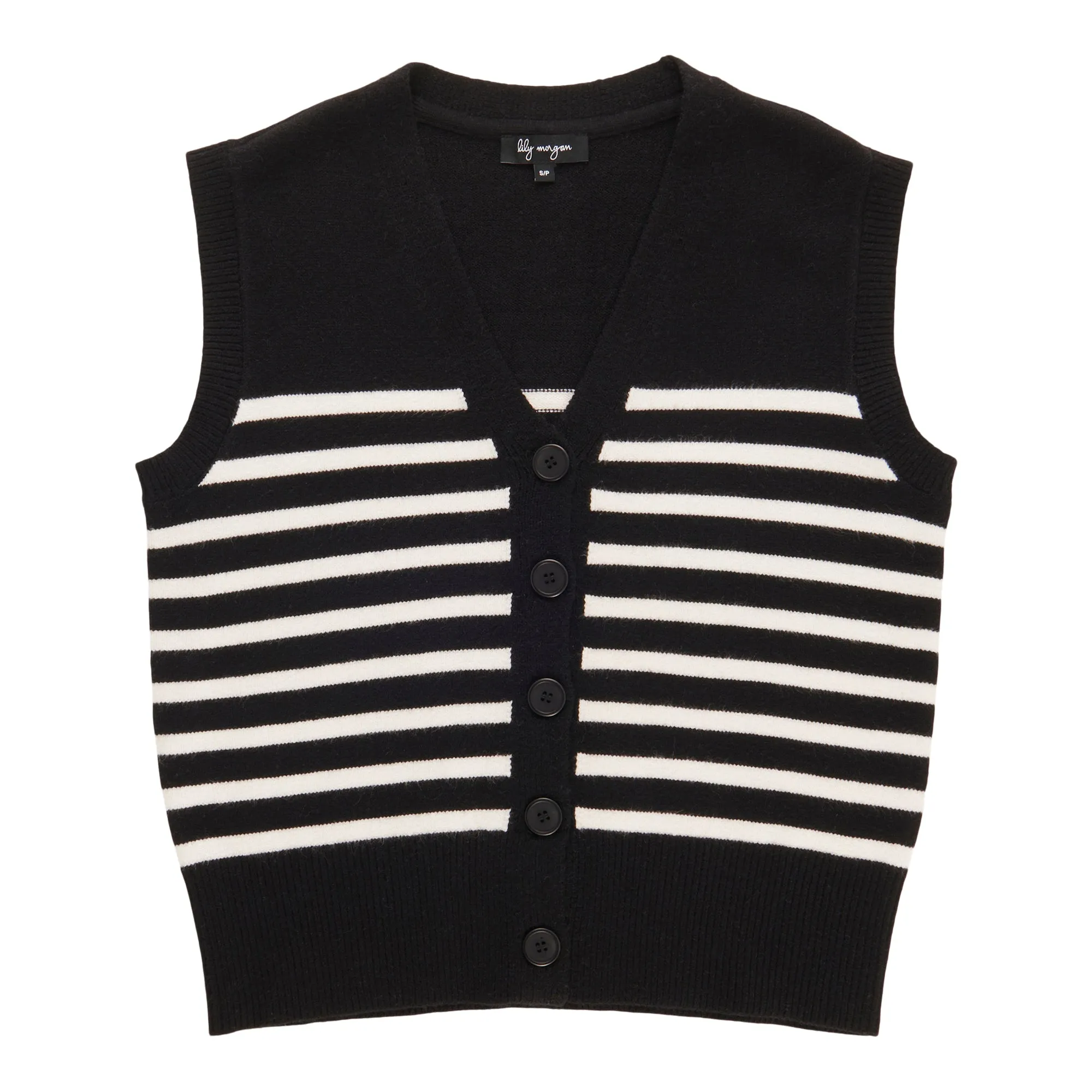 lily morgan Women's Striped Sweater Vest sold by Giant Tiger