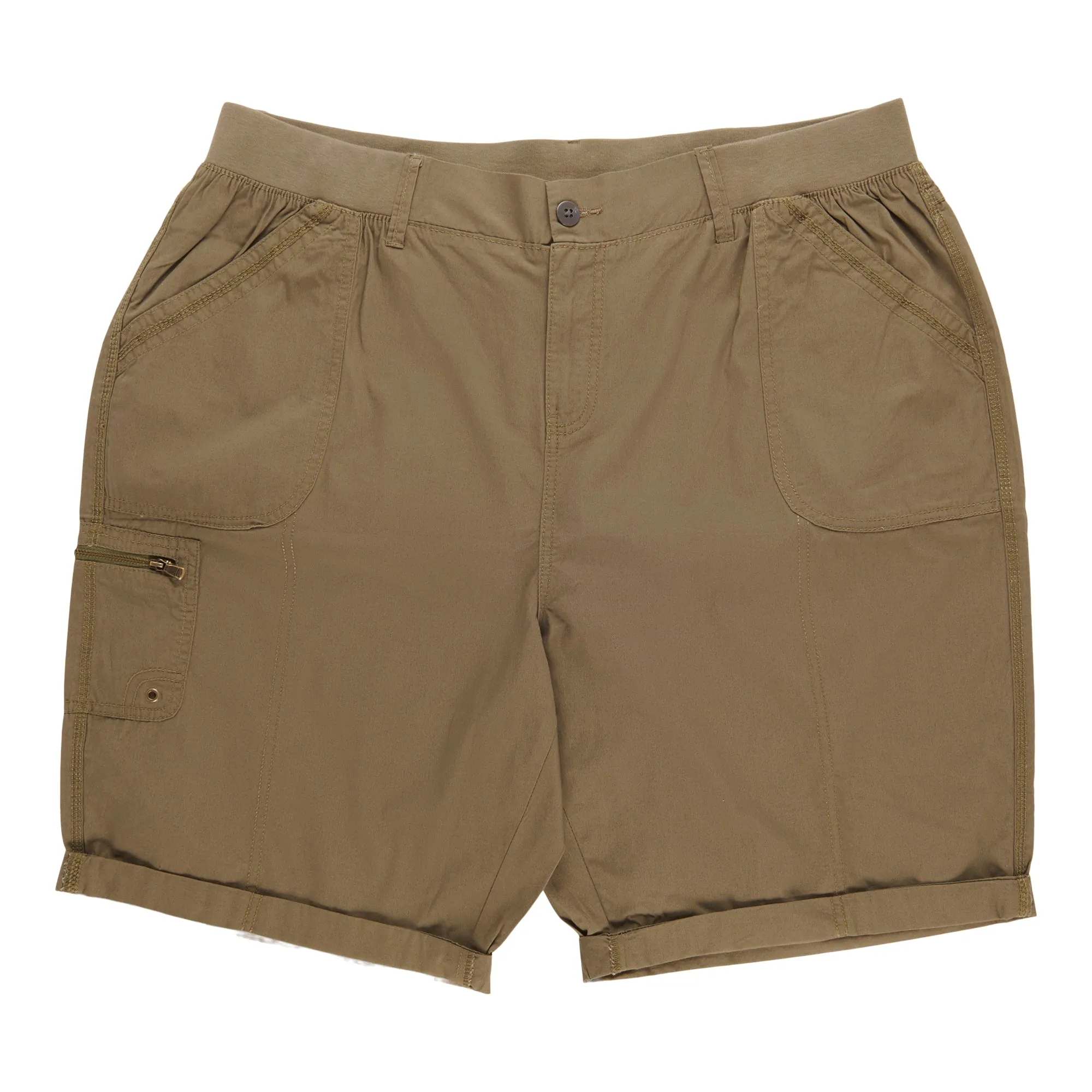 mySTYLE Women's Plus Cotton Poplin Cargo Bermuda Shorts sold by Giant Tiger product image thumbnail 3