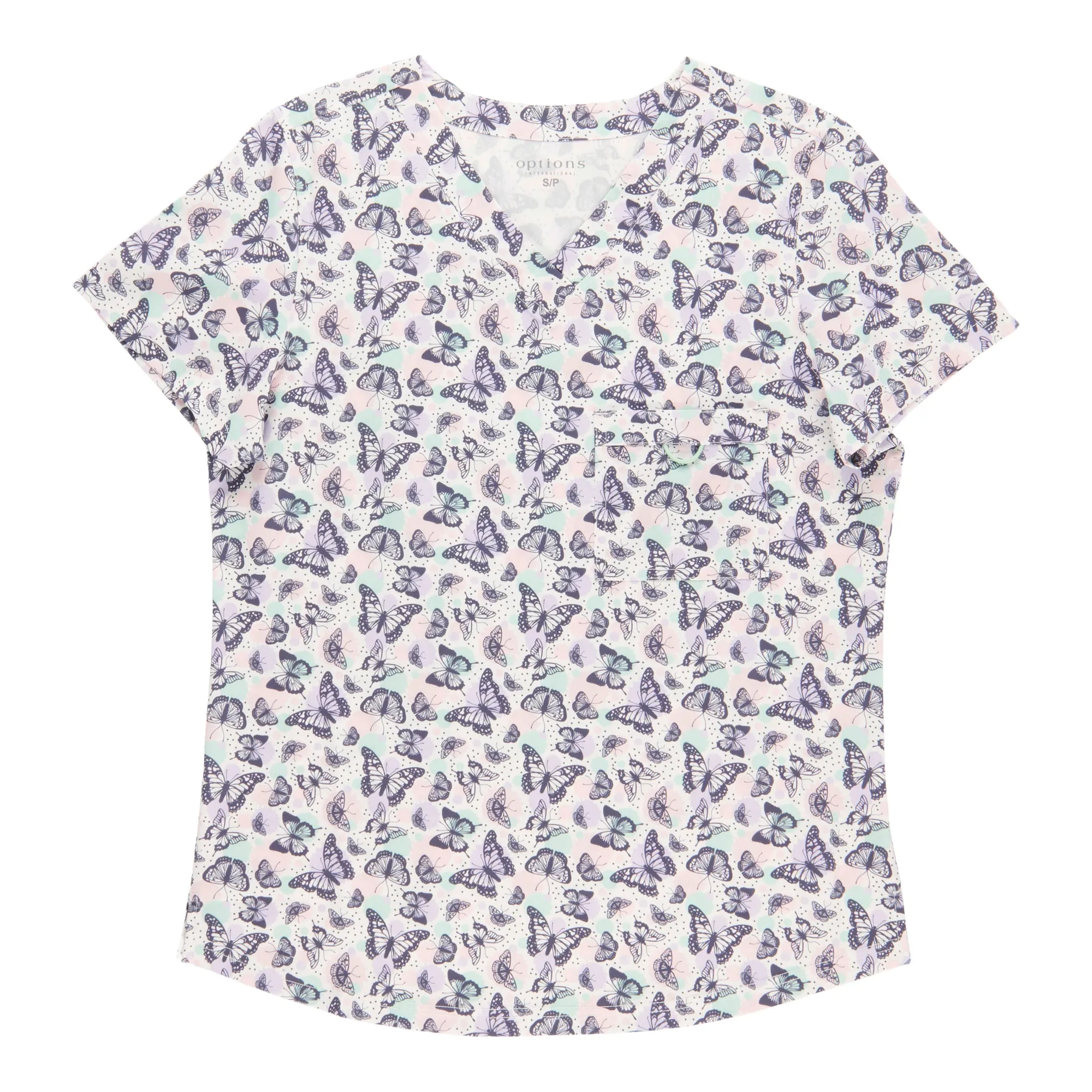 Options Women's Printed V-Neck Scrub Top sold by Giant Tiger product image thumbnail 3