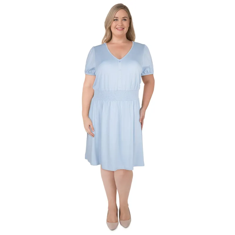 mySTYLE Women's Plus Smocked Waist Dress sold by Giant Tiger
