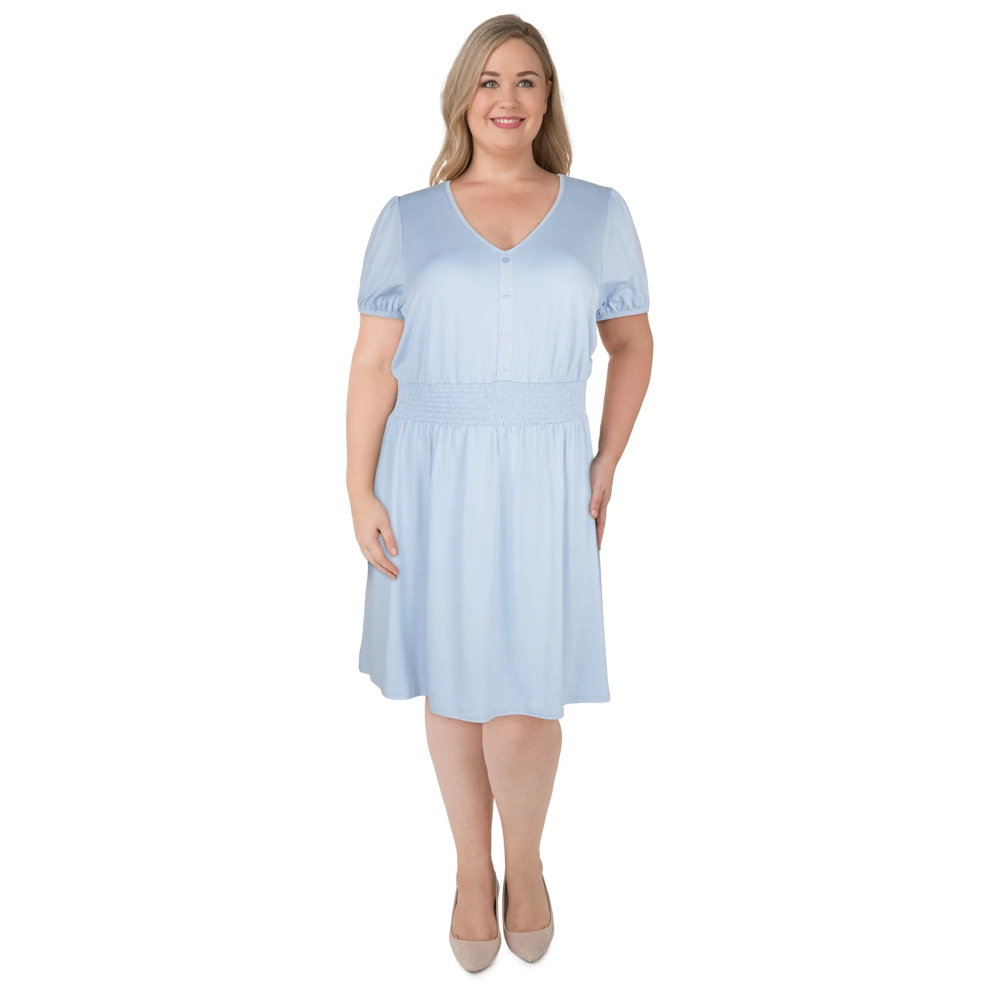 mySTYLE Women's Plus Smocked Waist Dress sold by Giant Tiger