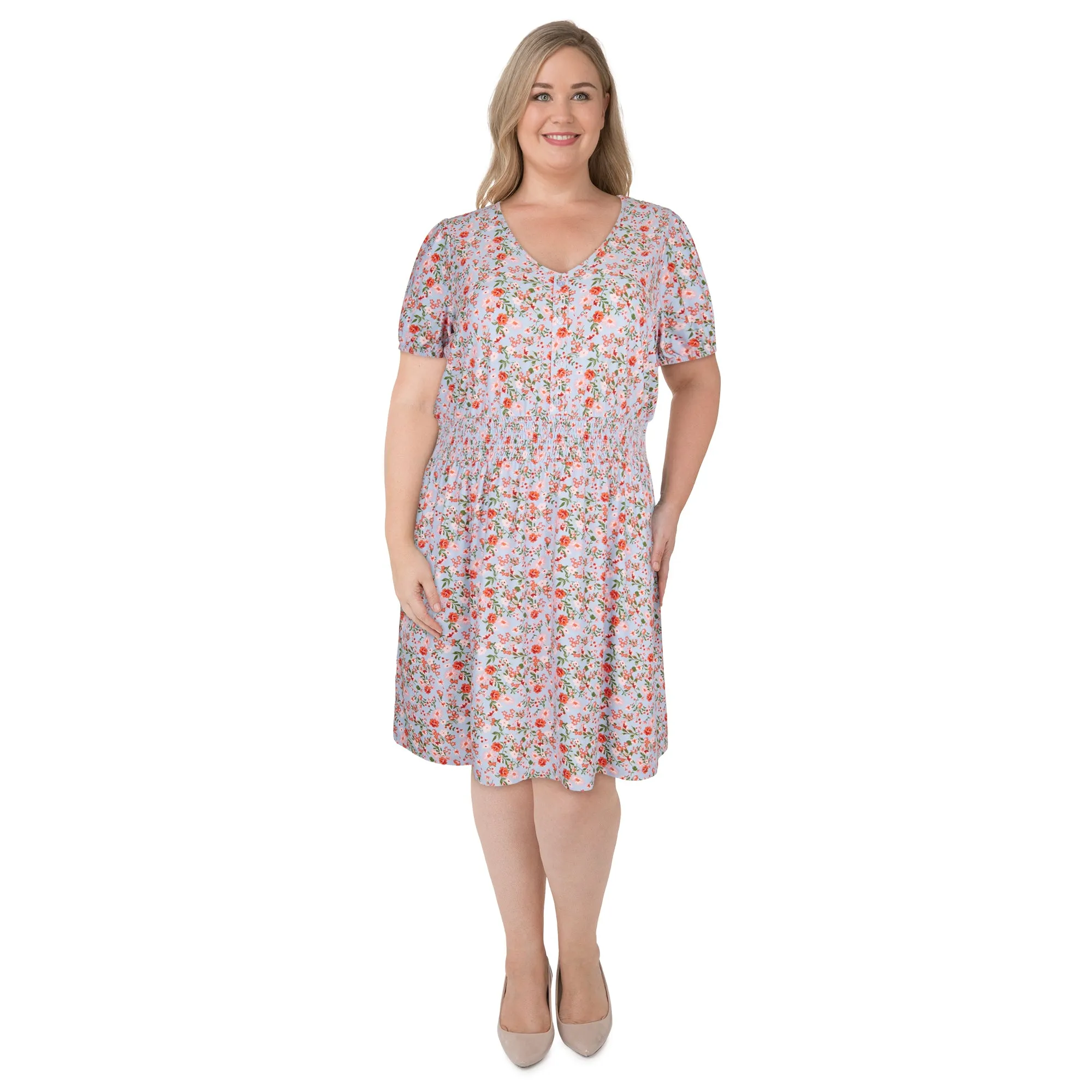 mySTYLE Women's Plus Smocked Waist Dress sold by Giant Tiger product image thumbnail 2