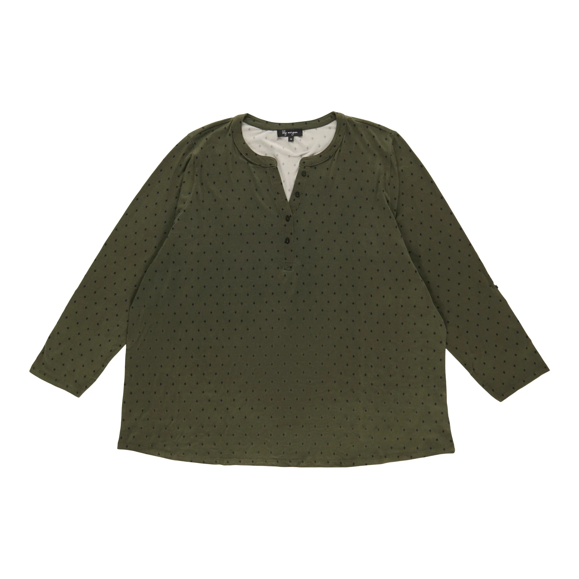 lily morgan Women's Plus V-Neck Blouse sold by Giant Tiger product image thumbnail 4