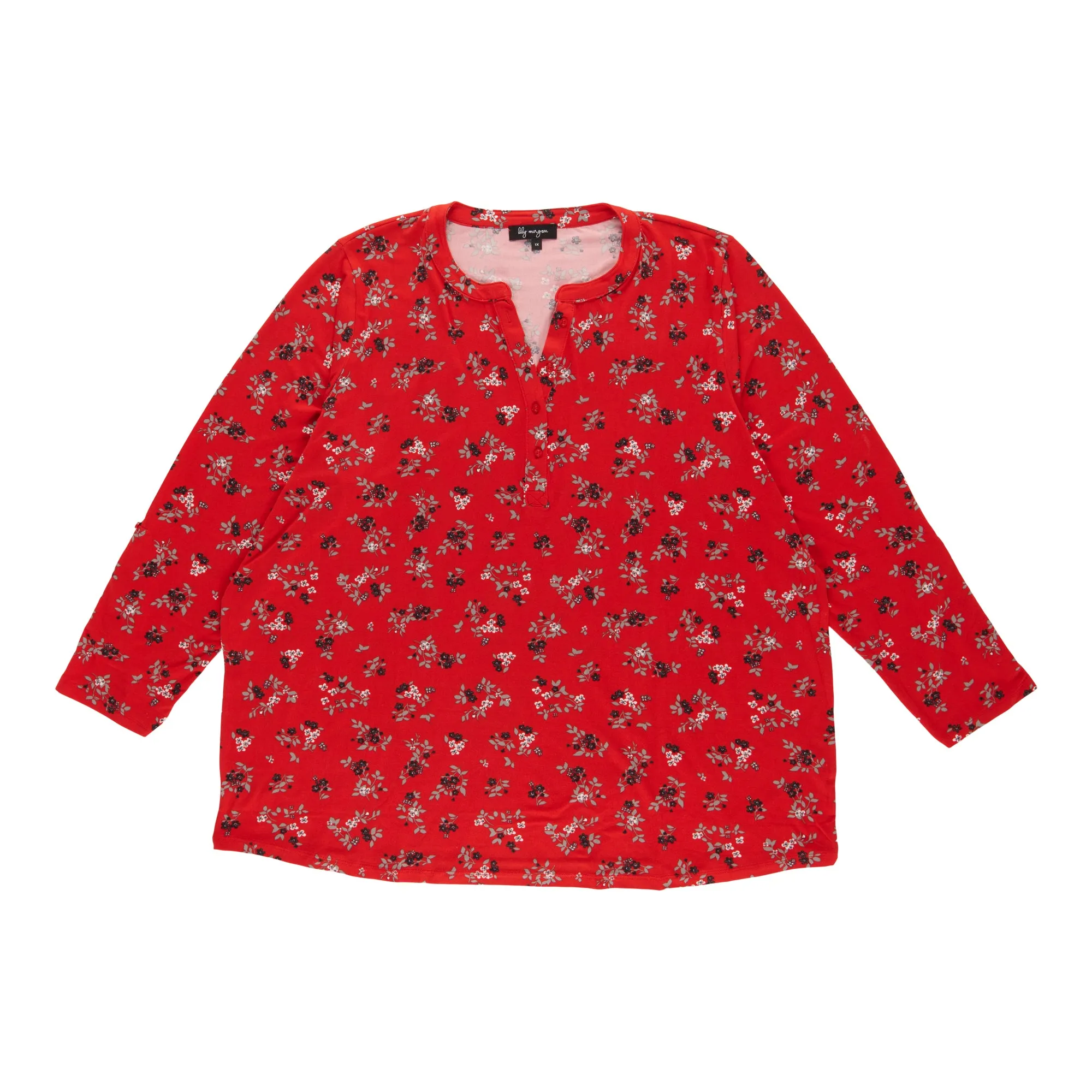 lily morgan Women's Plus V-Neck Blouse sold by Giant Tiger product image thumbnail 5