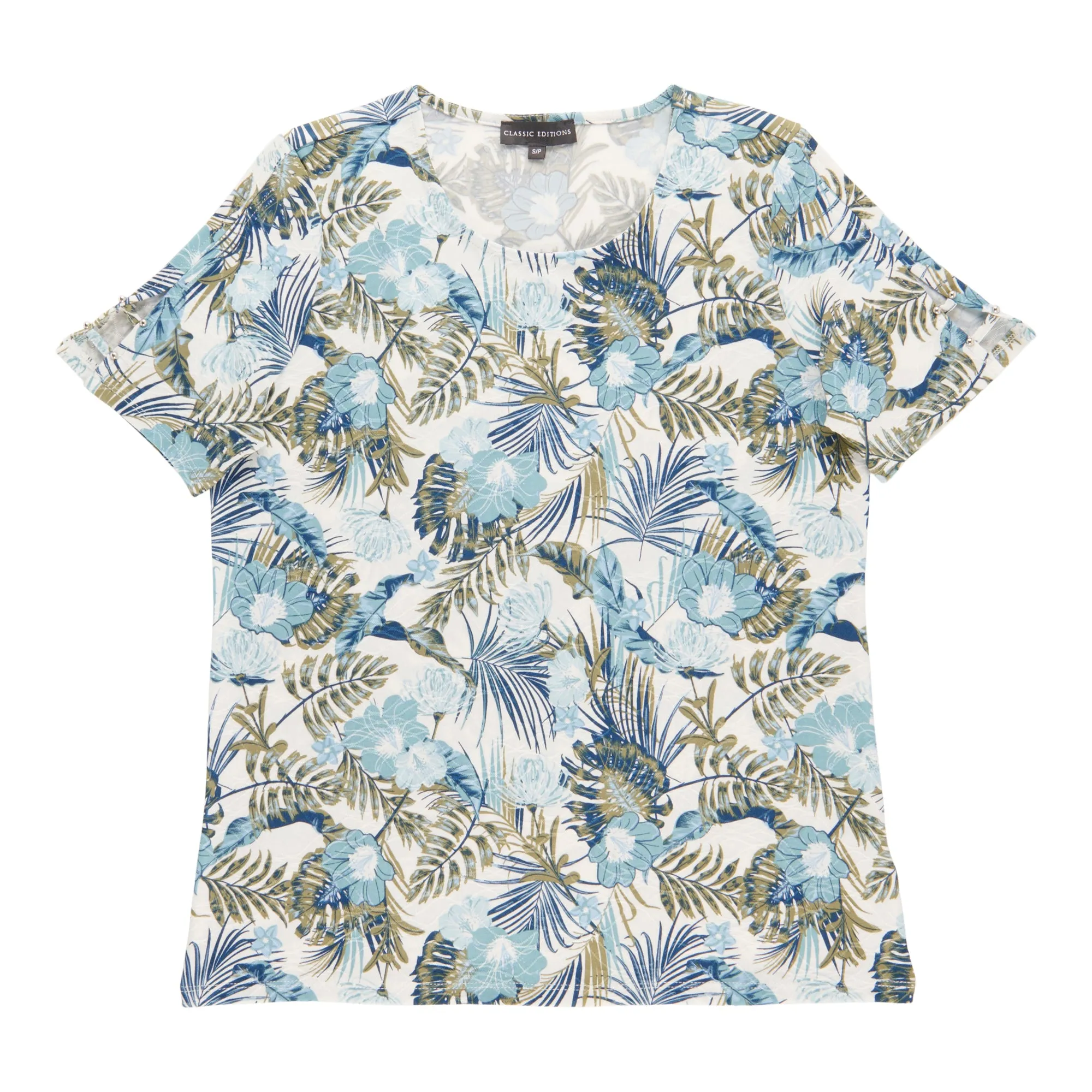 Classic Editions Women's Textured Short Sleeve Tee sold by Giant Tiger