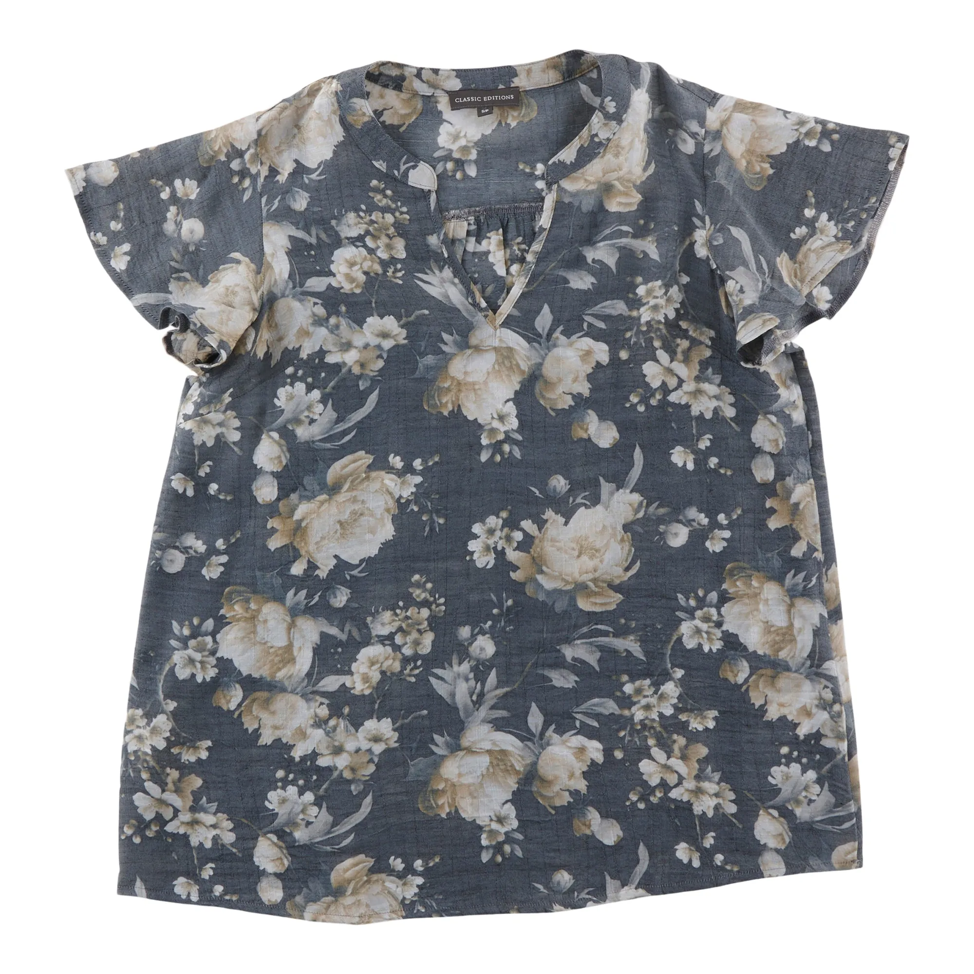 Classic Editions Women's Flutter Sleeve Blouse sold by Giant Tiger