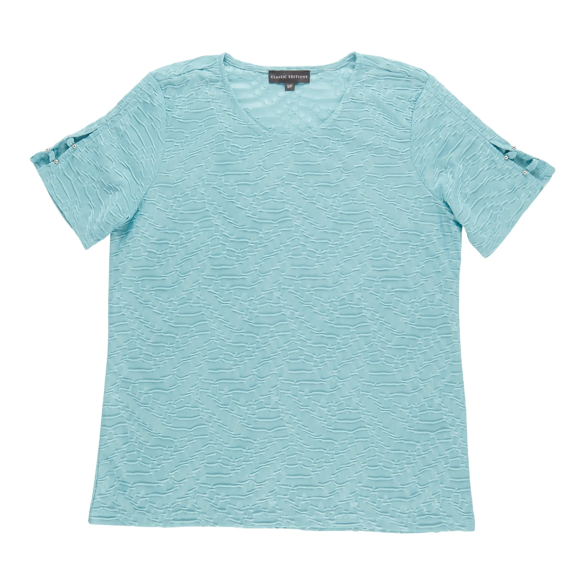 Classic Editions Women's Textured Short Sleeve Tee sold by Giant Tiger product image thumbnail 2