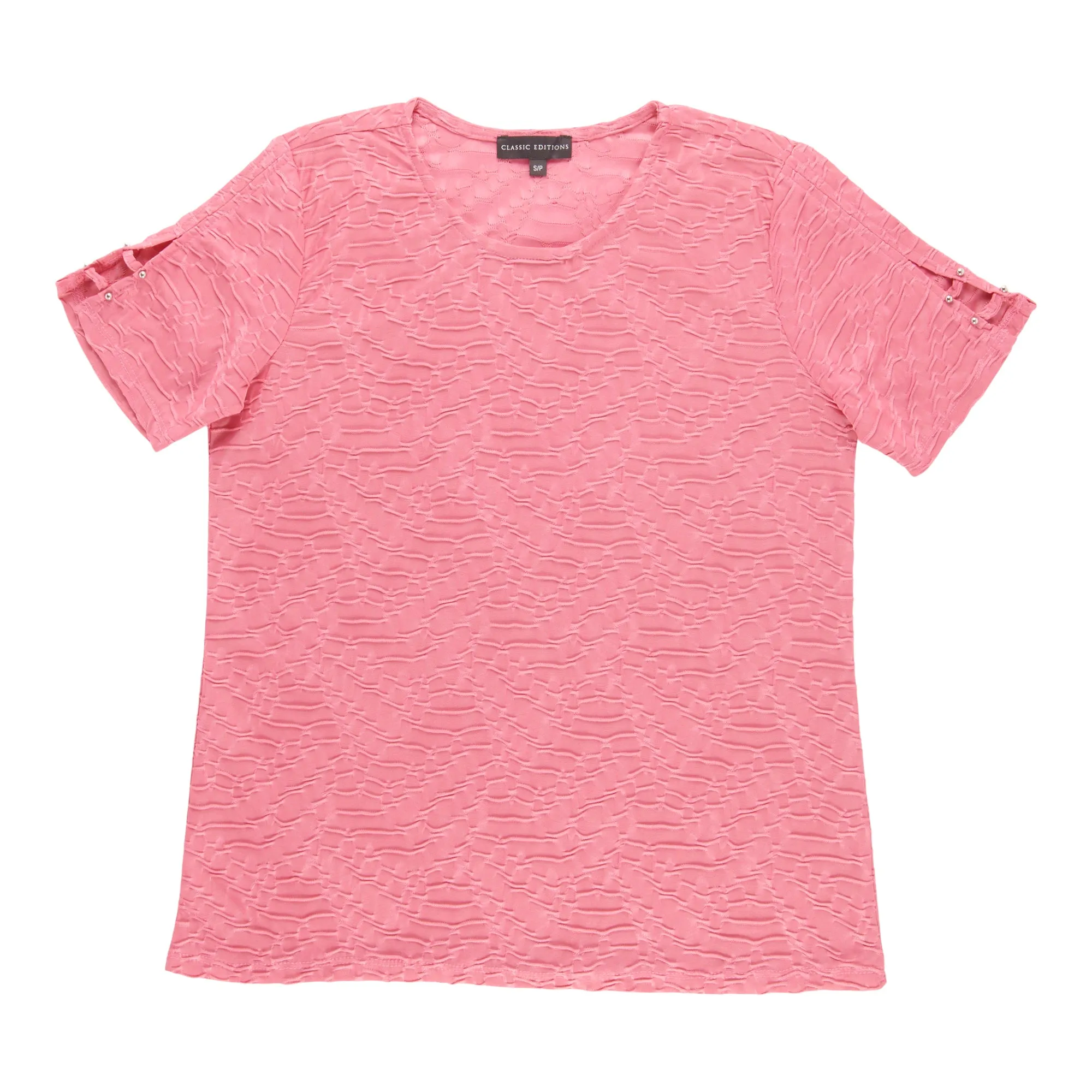 Classic Editions Women's Textured Short Sleeve Tee sold by Giant Tiger