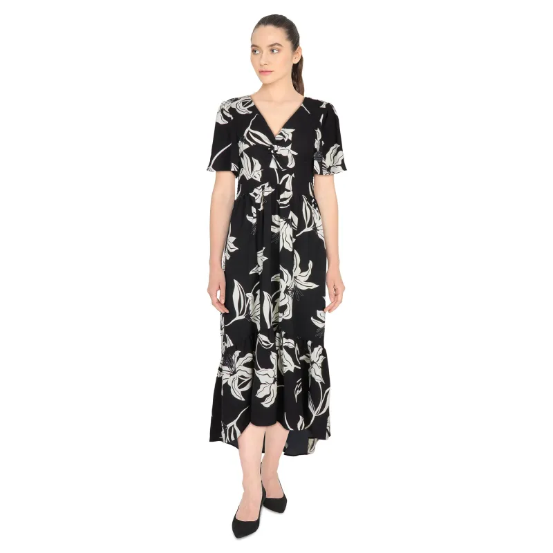 lily morgan Women's Knot Front High-Low Dress sold by Giant Tiger