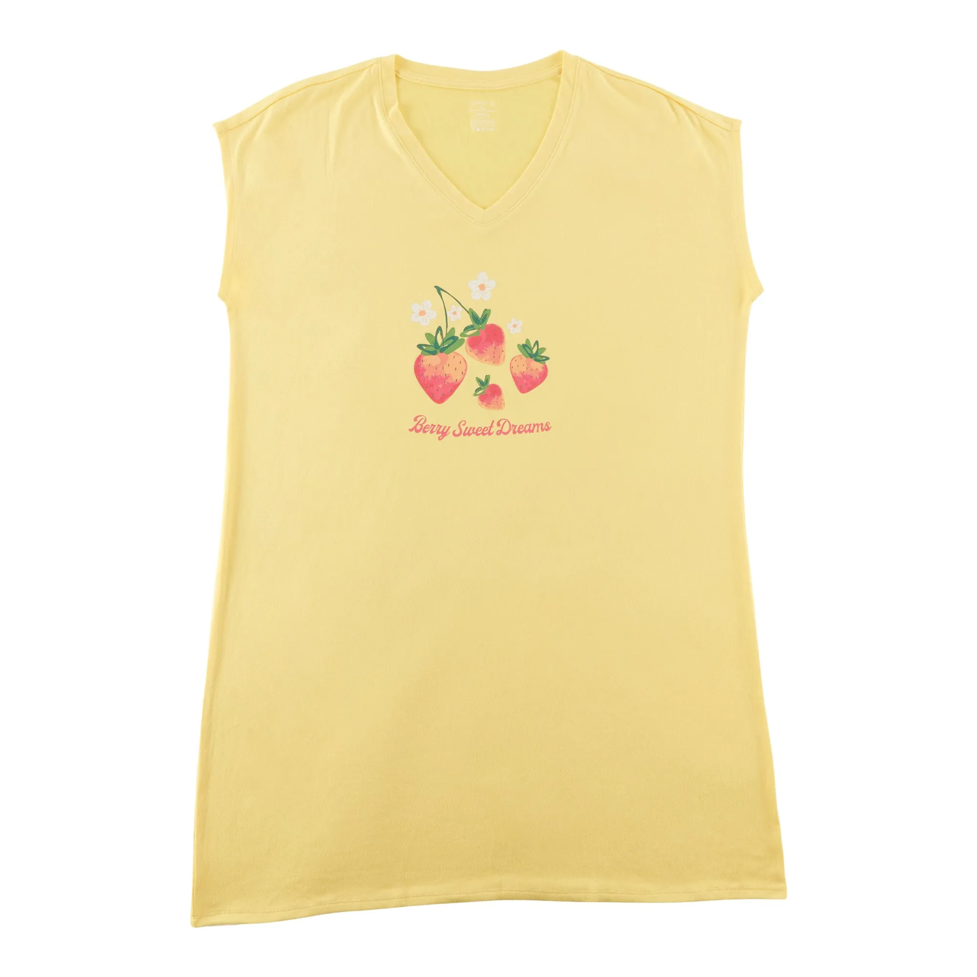 Carisma Women's Plus V-Neck Short Sleeve Hacci Sleepshirt sold by Giant Tiger product image thumbnail 3