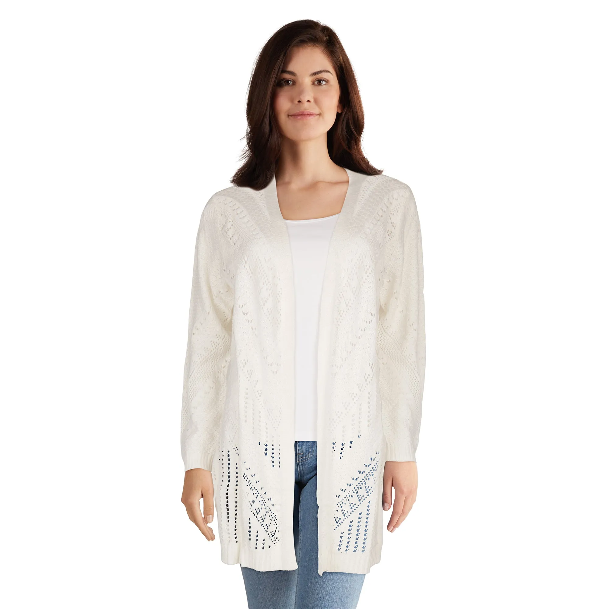 lily morgan Women's Pointelle Cardigan sold by Giant Tiger product image thumbnail 2