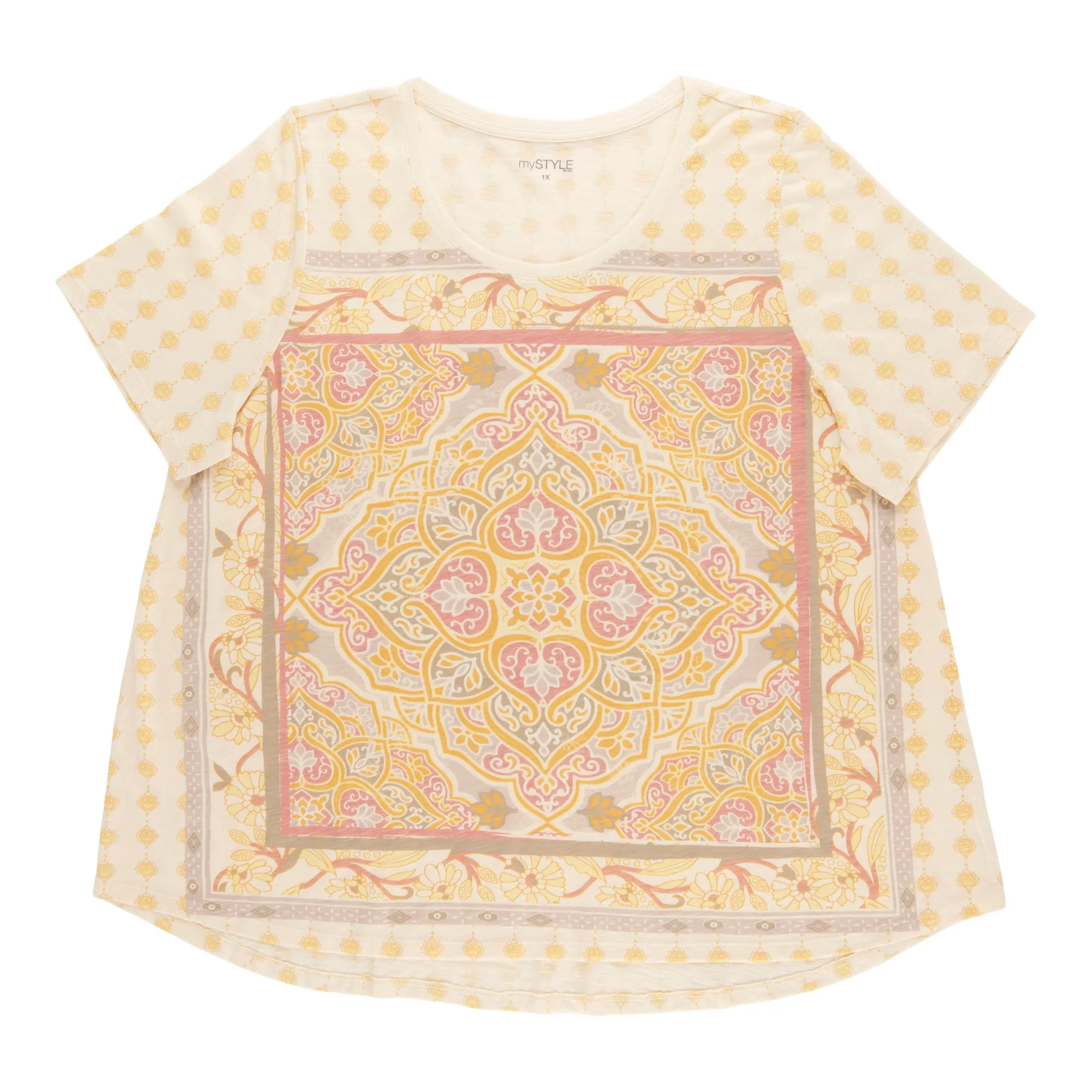 mySTYLE Women's Plus Scooped Tee sold by Giant Tiger product image thumbnail 3