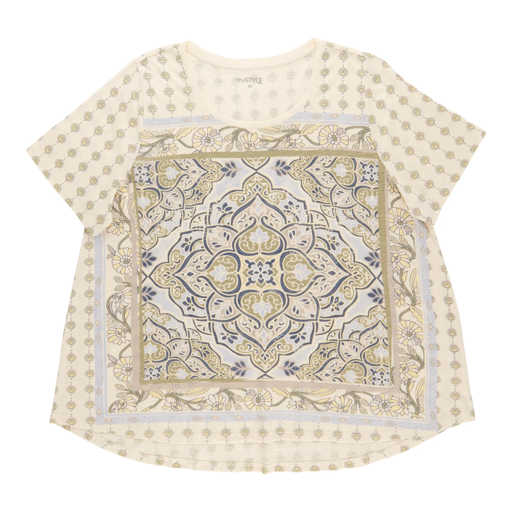 mySTYLE Women's Plus Scooped Tee sold by Giant Tiger