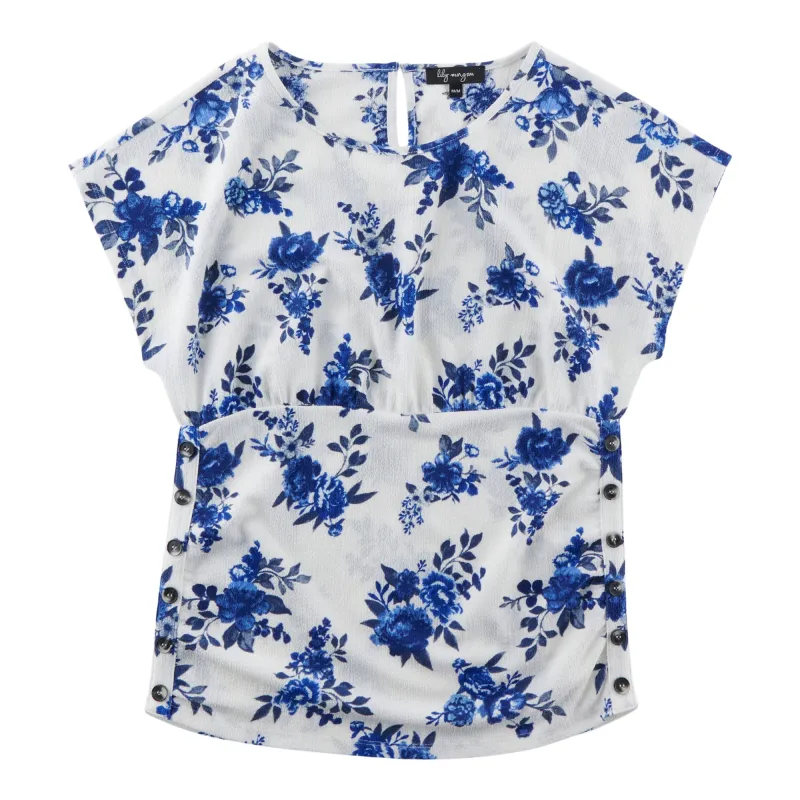 lily morgan Women's Flutter Sleeve Blouse sold by Giant Tiger