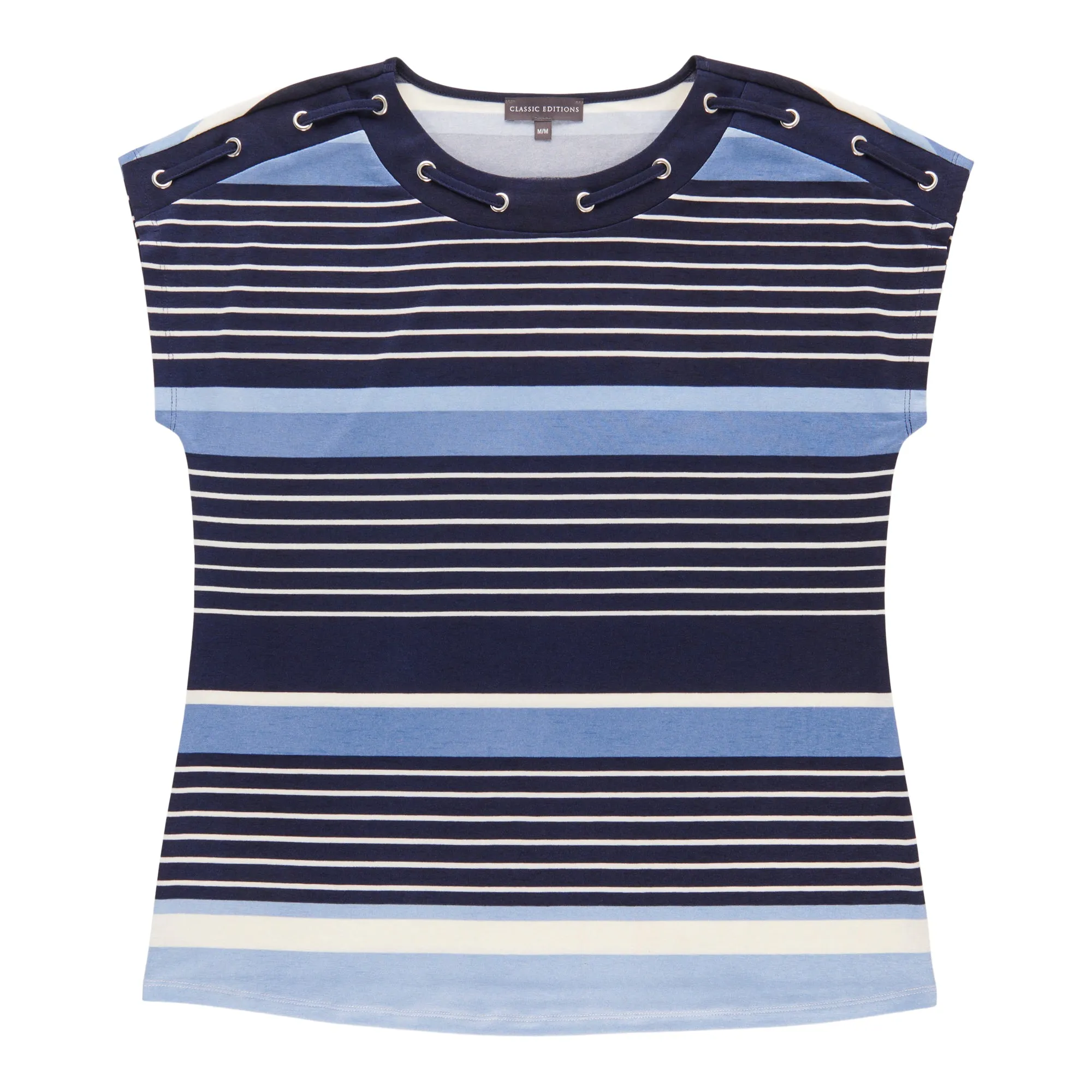 Classic Editions Women's Striped Grommet Top sold by Giant Tiger product image thumbnail 2