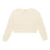 mySTYLE Women's Mesh Cropped Sweater sold by Giant Tiger