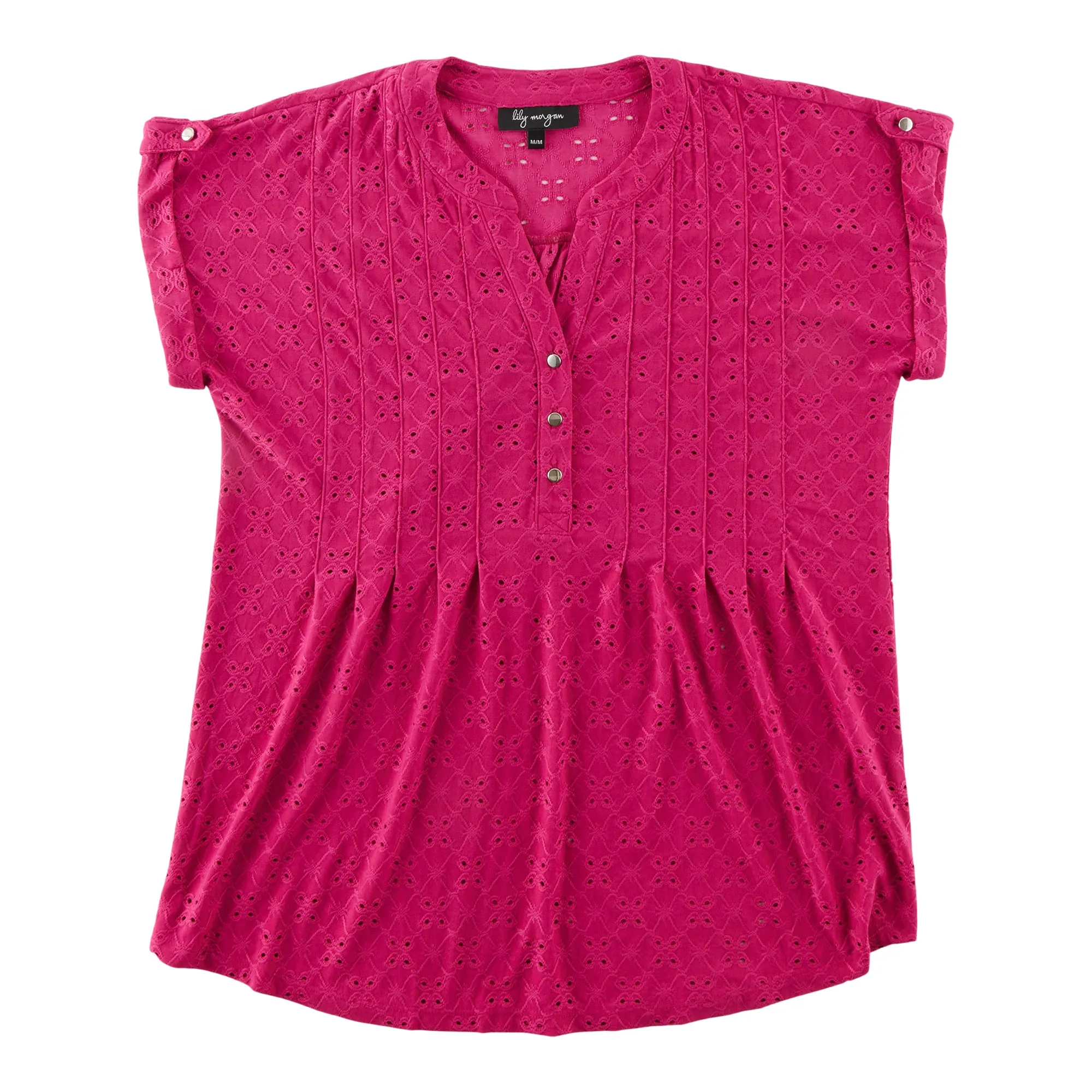 lily morgan Women's Pintuck Eyelet Top sold by Giant Tiger product image thumbnail 3