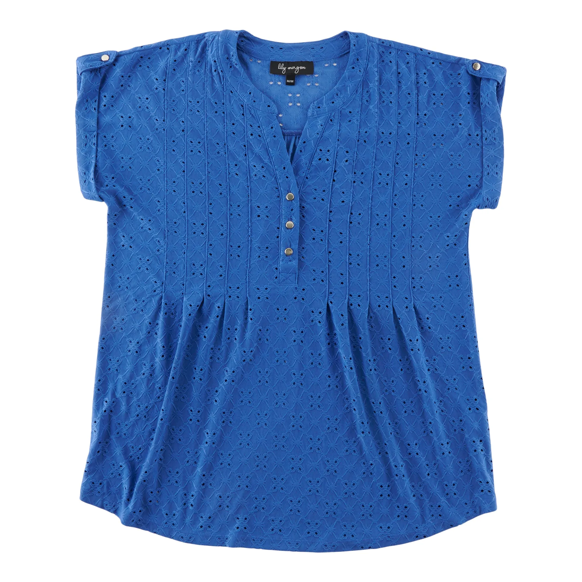 lily morgan Women's Pintuck Eyelet Top sold by Giant Tiger product image thumbnail 2