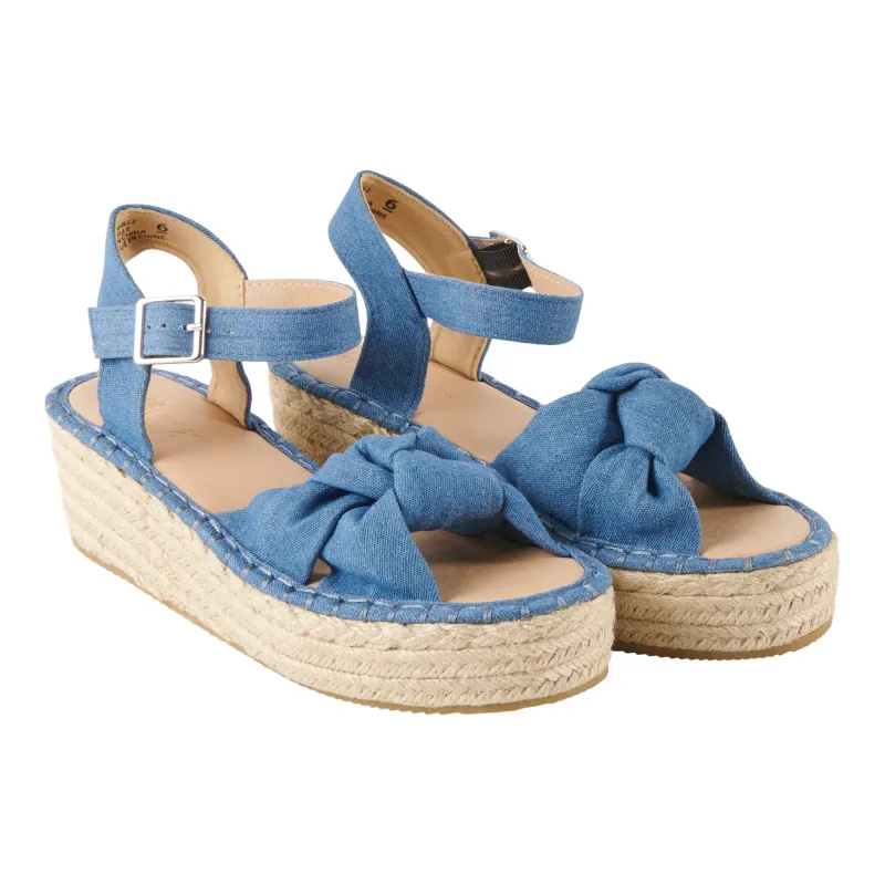lily morgan Women's Knotted Wedges sold by Giant Tiger
