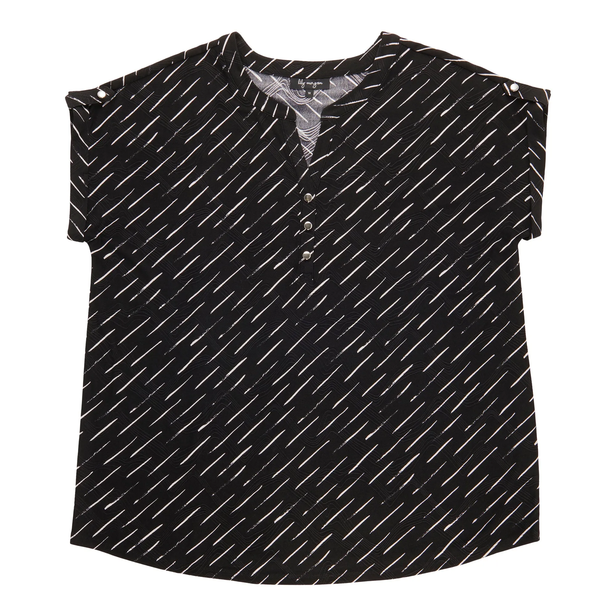 lily morgan Women's Plus V-Neck Top sold by Giant Tiger product image thumbnail 4