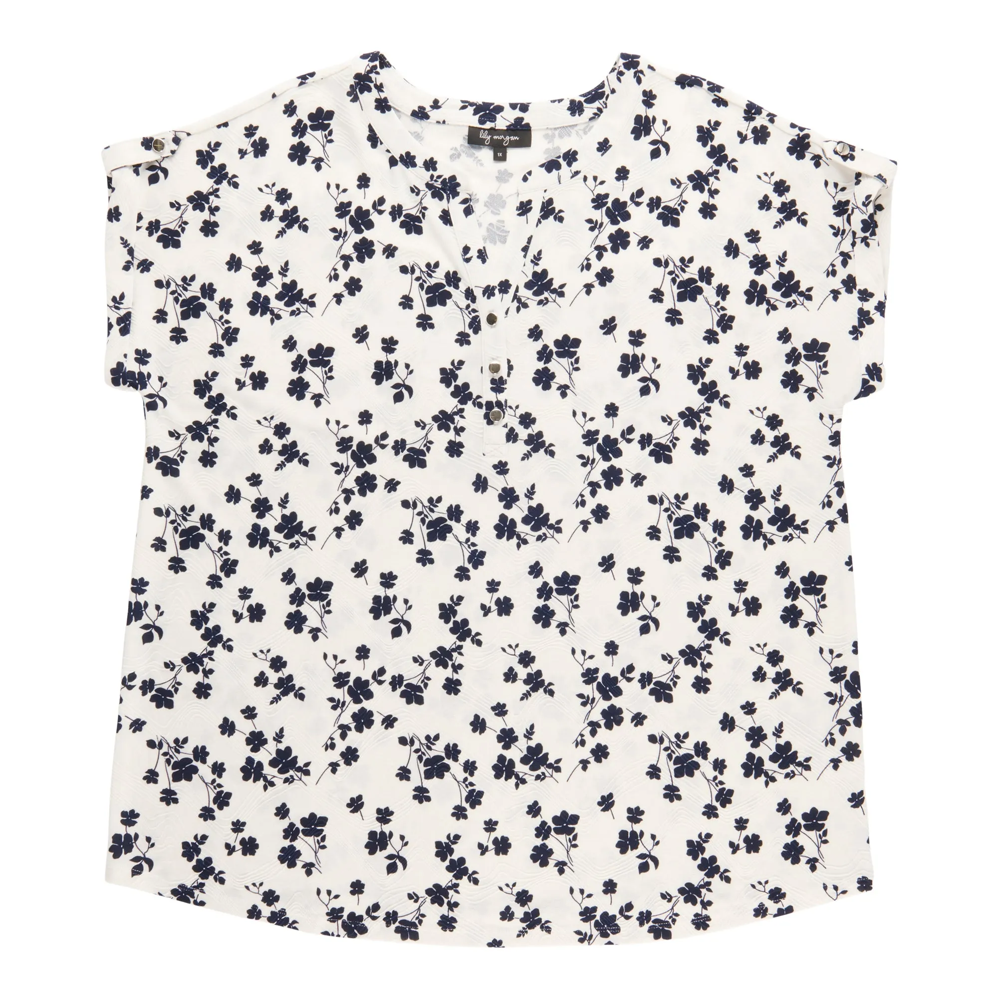 lily morgan Women's Plus V-Neck Top sold by Giant Tiger product image thumbnail 2