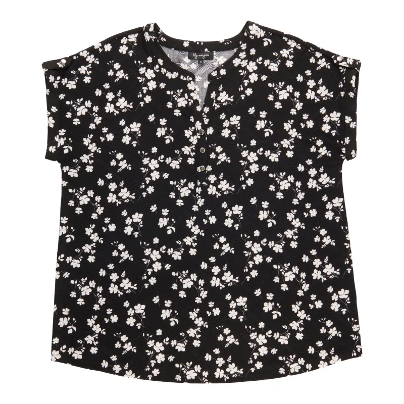 lily morgan Women's Plus V-Neck Top sold by Giant Tiger