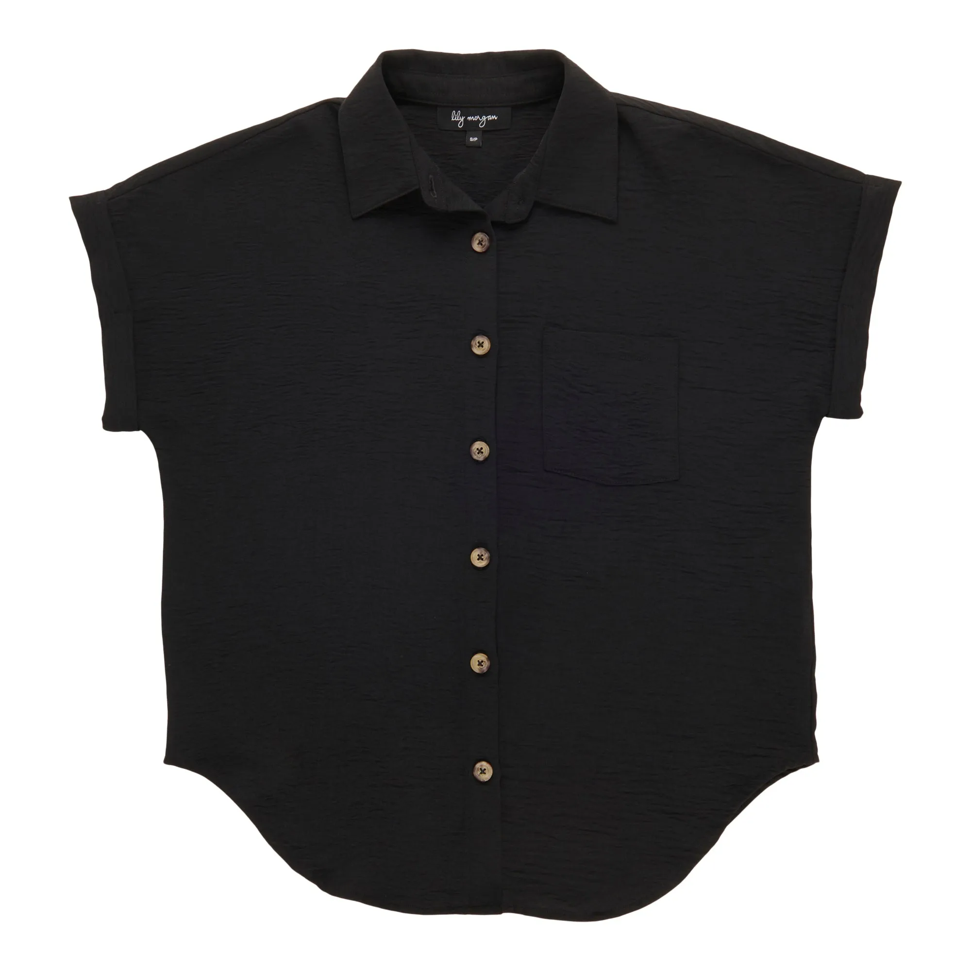 lily morgan Women's Short Sleeve Collared Blouse sold by Giant Tiger product image thumbnail 2