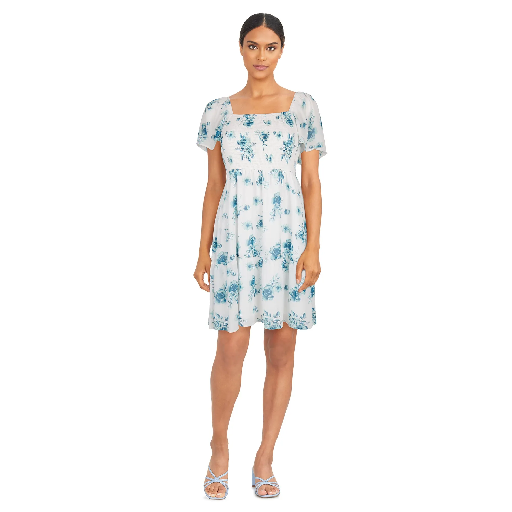 lily morgan Women's Chiffon Smocked Dress sold by Giant Tiger product image thumbnail 4