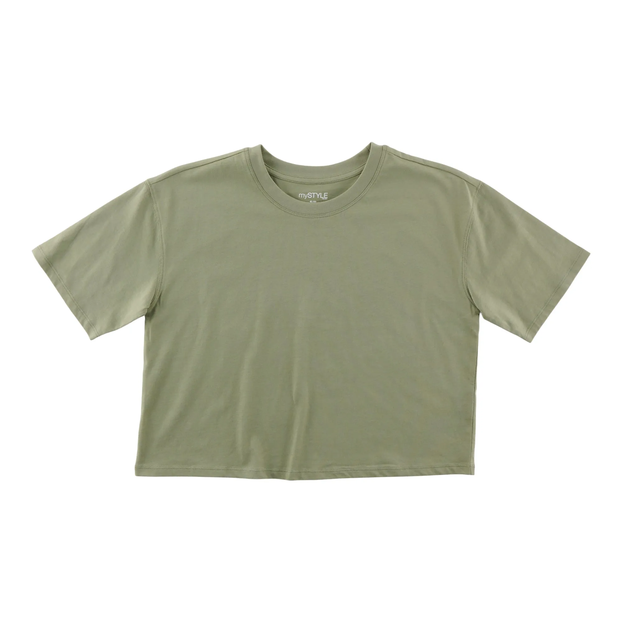 mySTYLE Women's Cropped Crew Neck Tee sold by Giant Tiger product image thumbnail 3