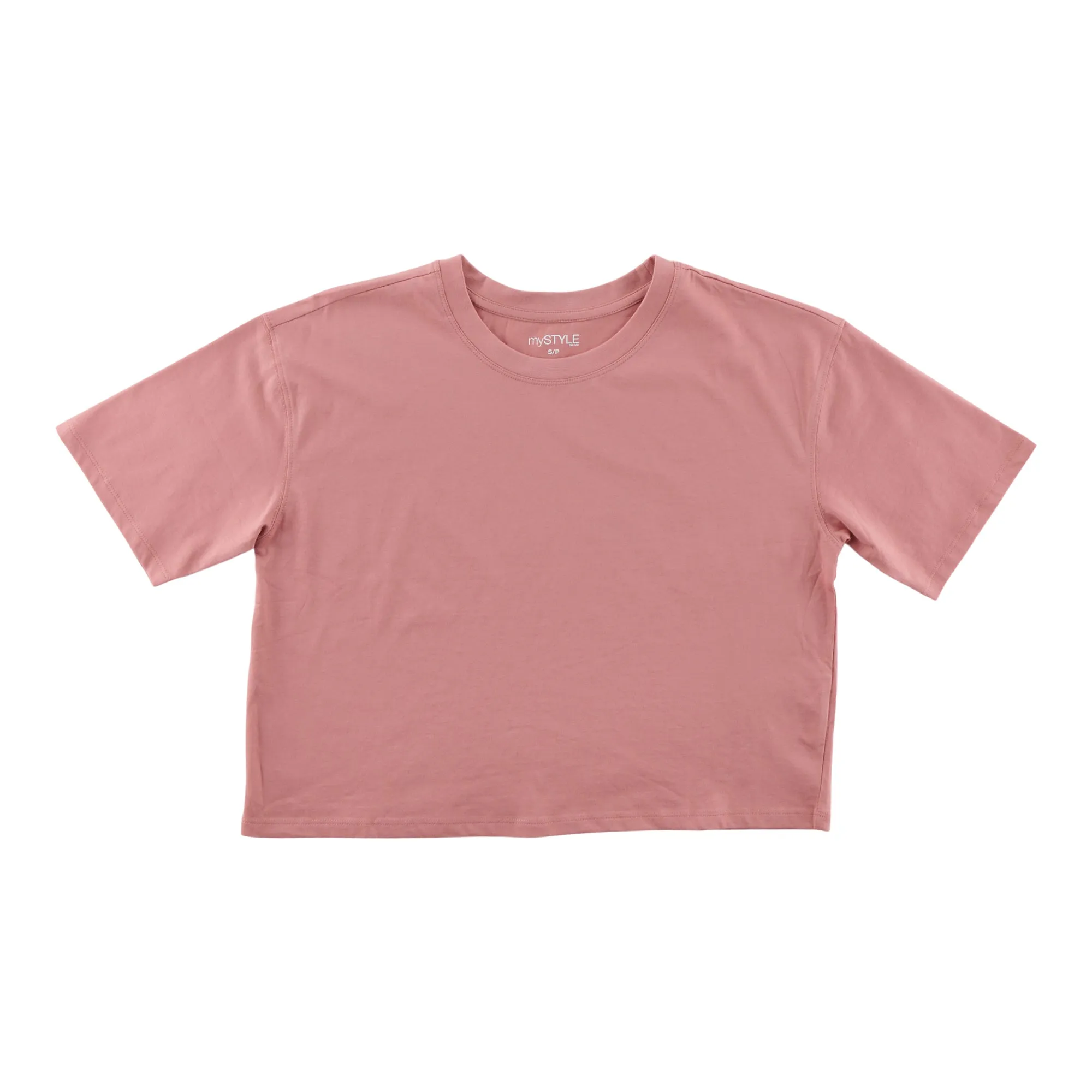 mySTYLE Women's Cropped Crew Neck Tee sold by Giant Tiger product image thumbnail 4