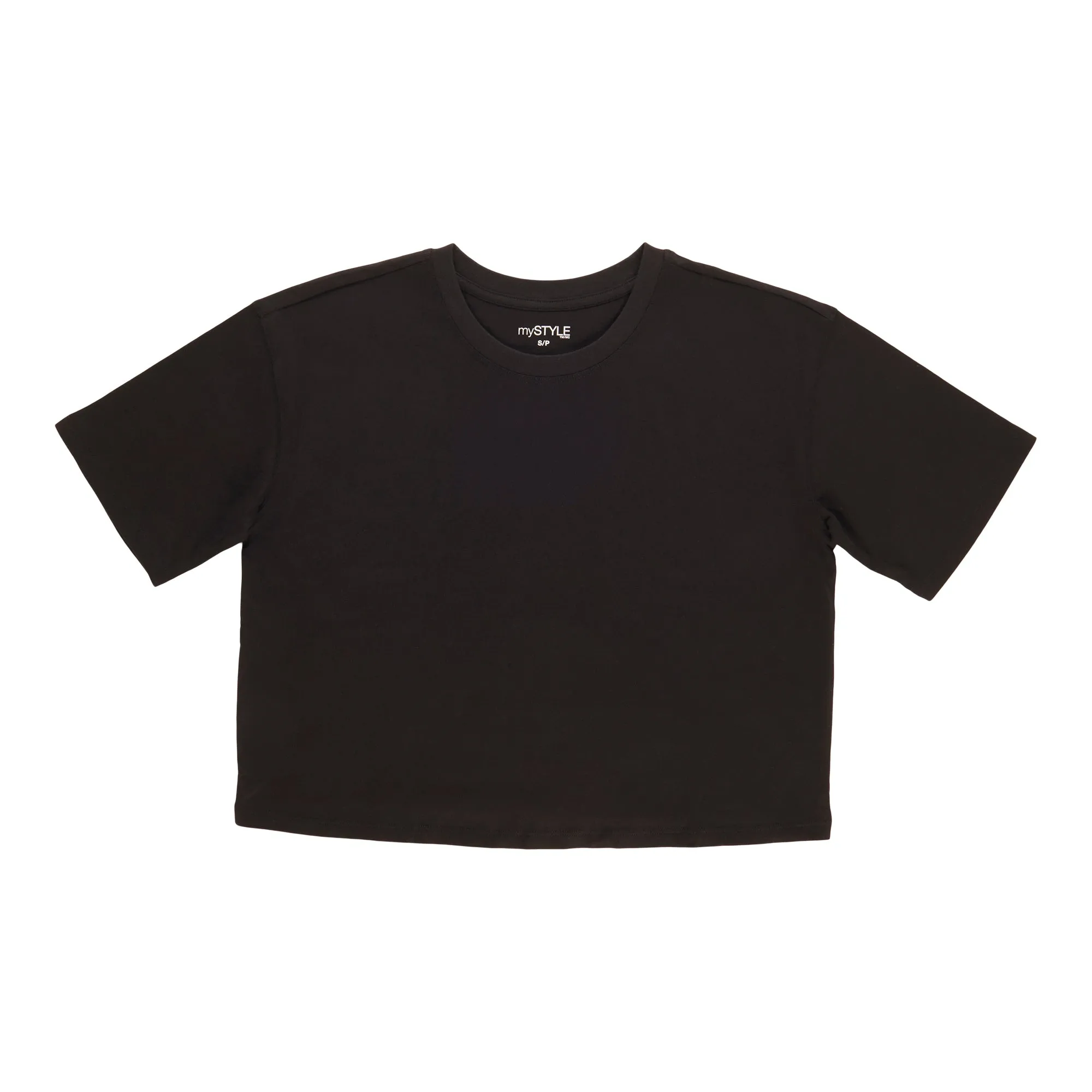 mySTYLE Women's Cropped Crew Neck Tee sold by Giant Tiger