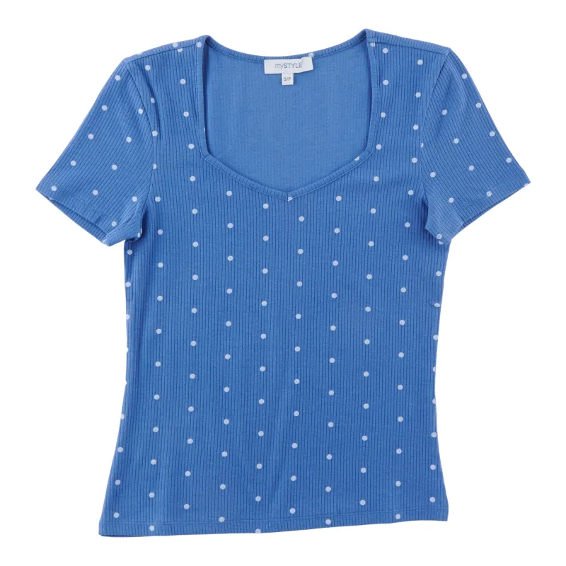 mySTYLE Women's Sweetheart Ribbed Tee sold by Giant Tiger
