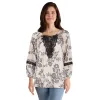 lily morgan Women's V-Neck Cinched-Waist Top sold by Giant Tiger