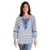 lily morgan Women's V-Neck Cinched-Waist Top sold by Giant Tiger