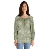lily morgan Women's V-Neck Cinched-Waist Top sold by Giant Tiger