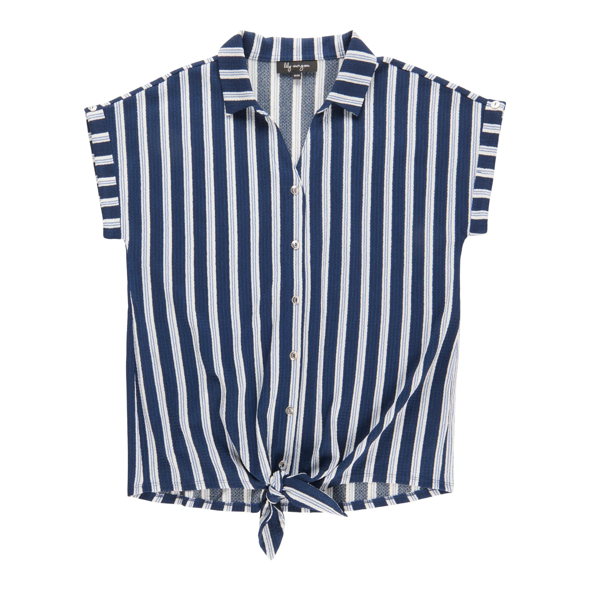 lily morgan Women's Short Sleeve Collared Top sold by Giant Tiger