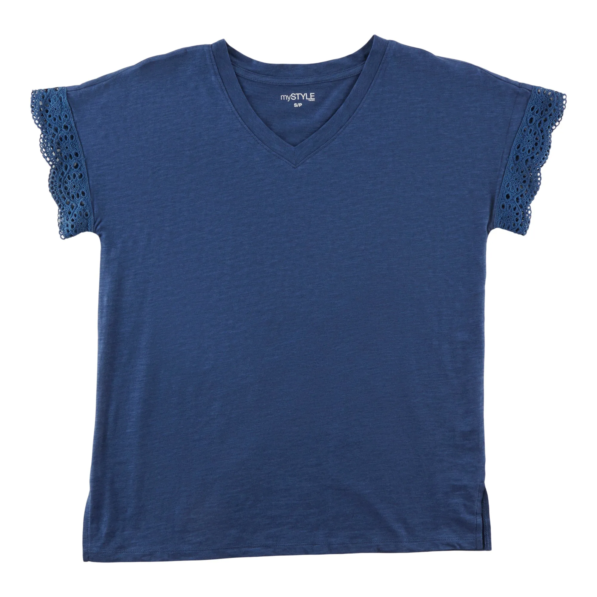 mySTYLE Women's Crochet Sleeves Tee sold by Giant Tiger product image thumbnail 2