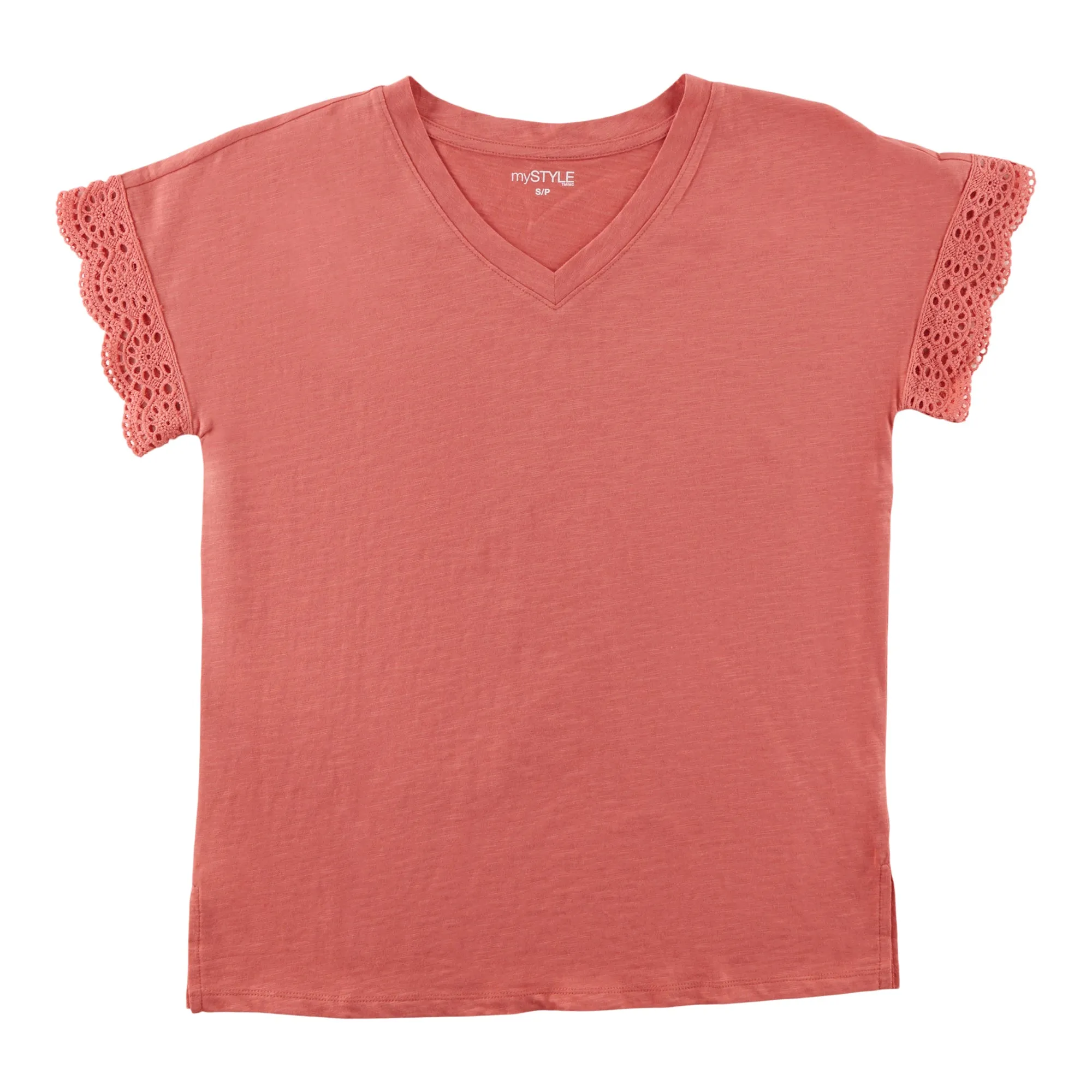 mySTYLE Women's Crochet Sleeves Tee sold by Giant Tiger product image thumbnail 3
