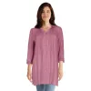 lily morgan Women's Pintuck Crinkle Blouse sold by Giant Tiger