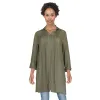 lily morgan Women's Pintuck Crinkle Blouse sold by Giant Tiger