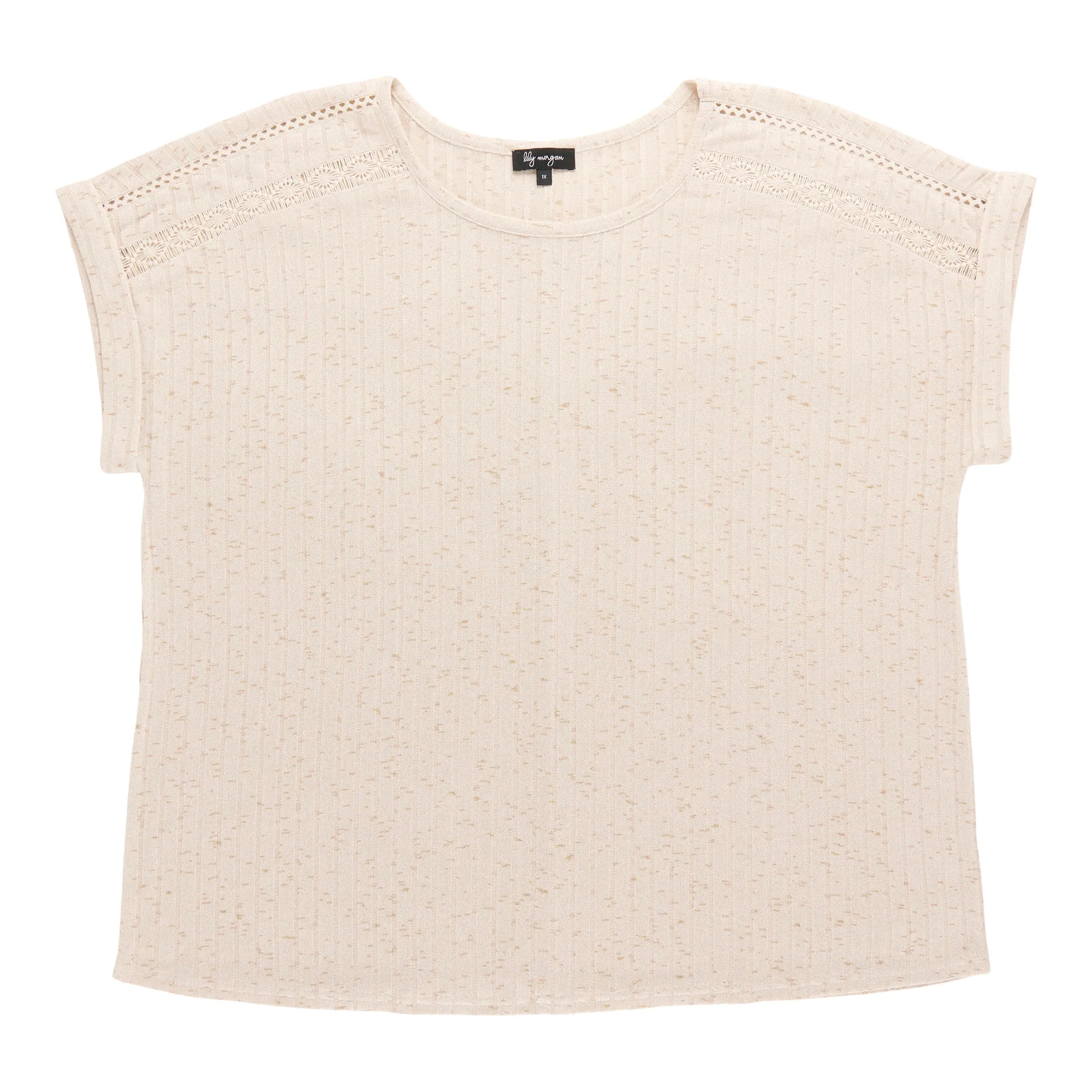 lily morgan Women's Plus Top with Lace Details sold by Giant Tiger product image thumbnail 4
