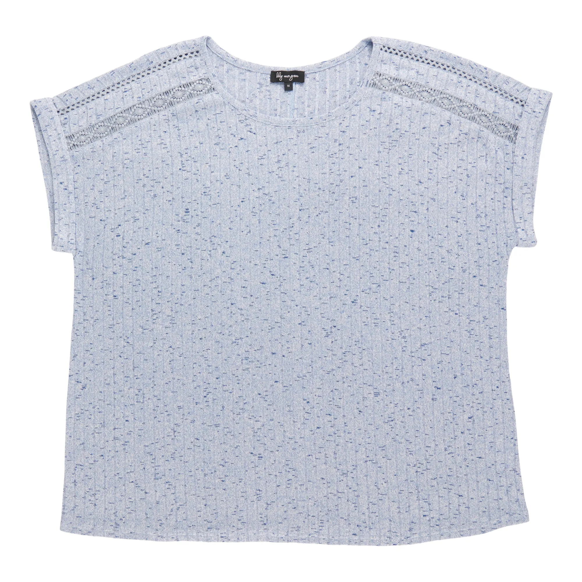 lily morgan Women's Plus Top with Lace Details sold by Giant Tiger