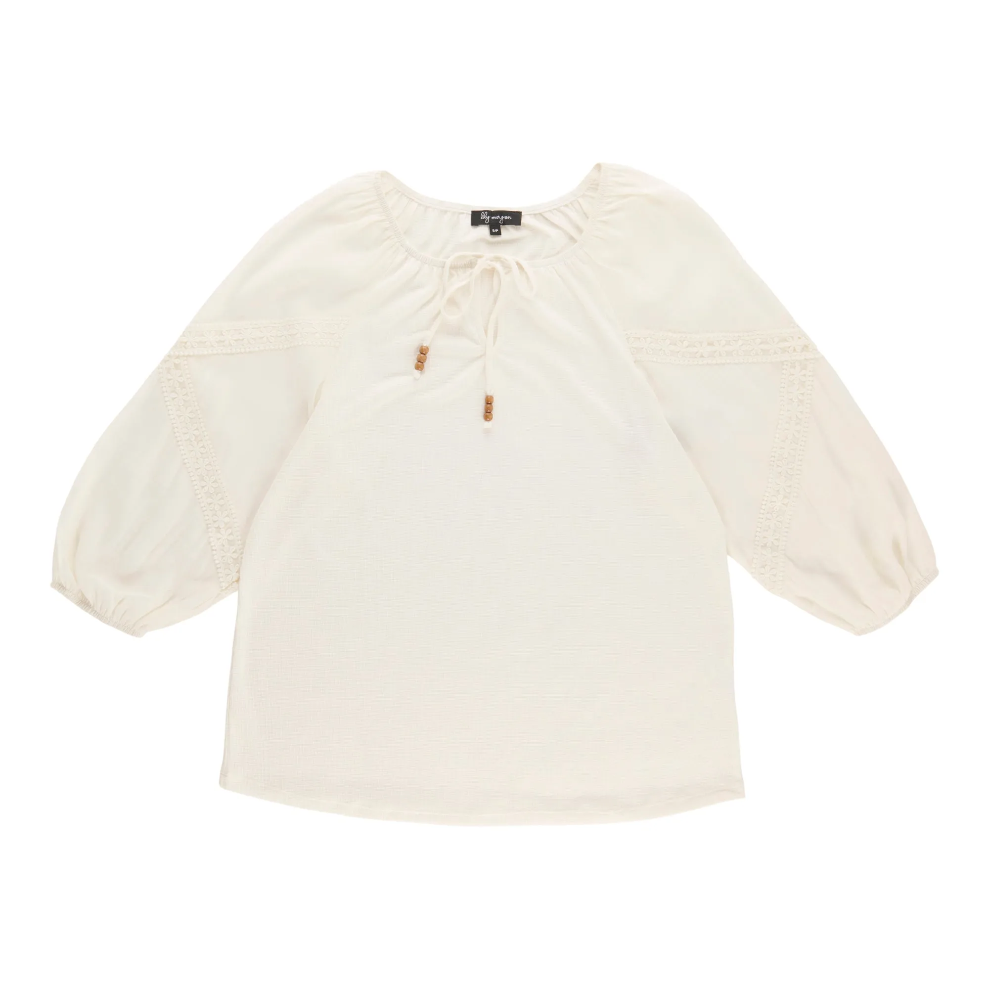 lily morgan Women's Top with Crochet Sleeve Detail sold by Giant Tiger product image thumbnail 2