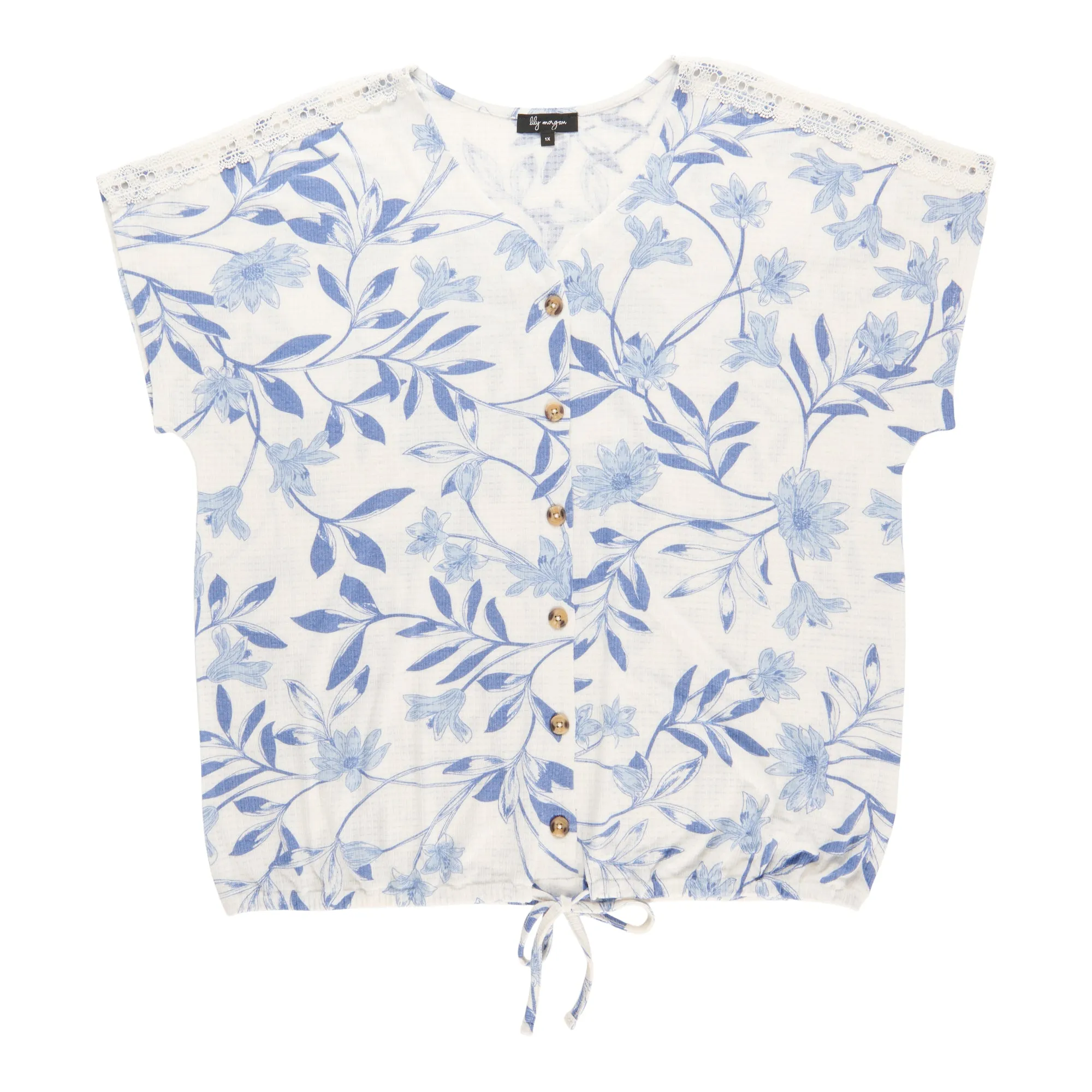 lily morgan Women's Plus V-Neck Top sold by Giant Tiger product image thumbnail 3