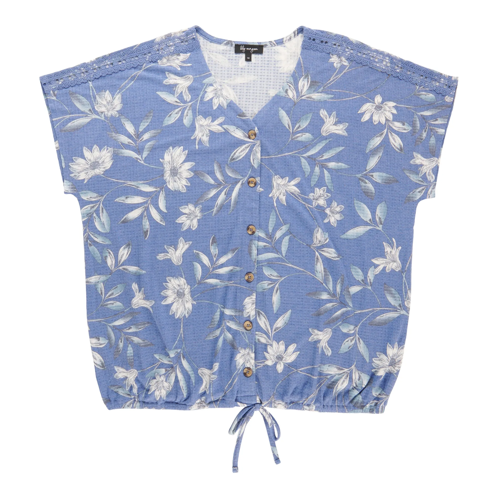 lily morgan Women's Plus V-Neck Top sold by Giant Tiger product image thumbnail 4