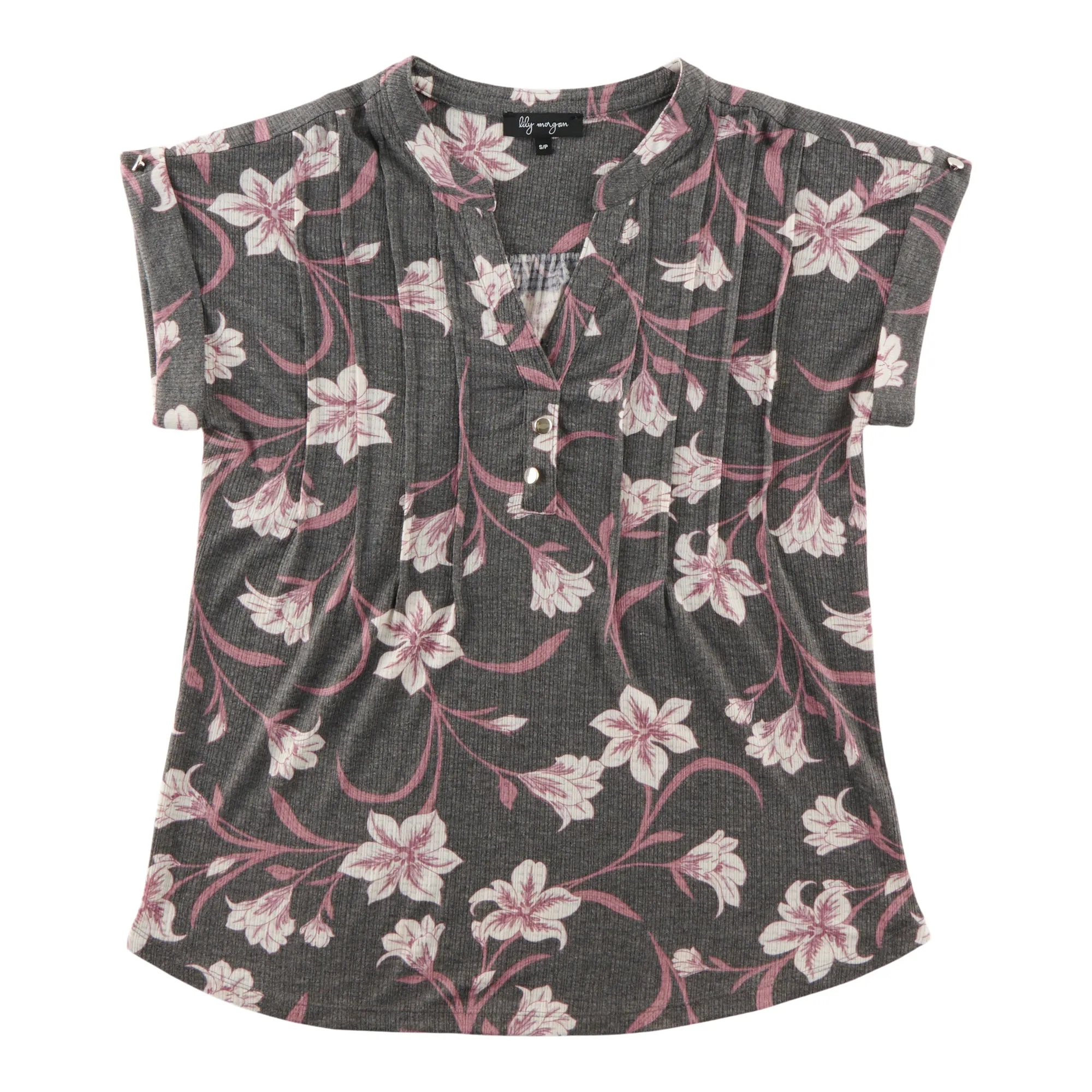 lily morgan Women's V-Neck Cap Sleeve Blouse sold by Giant Tiger product image thumbnail 4