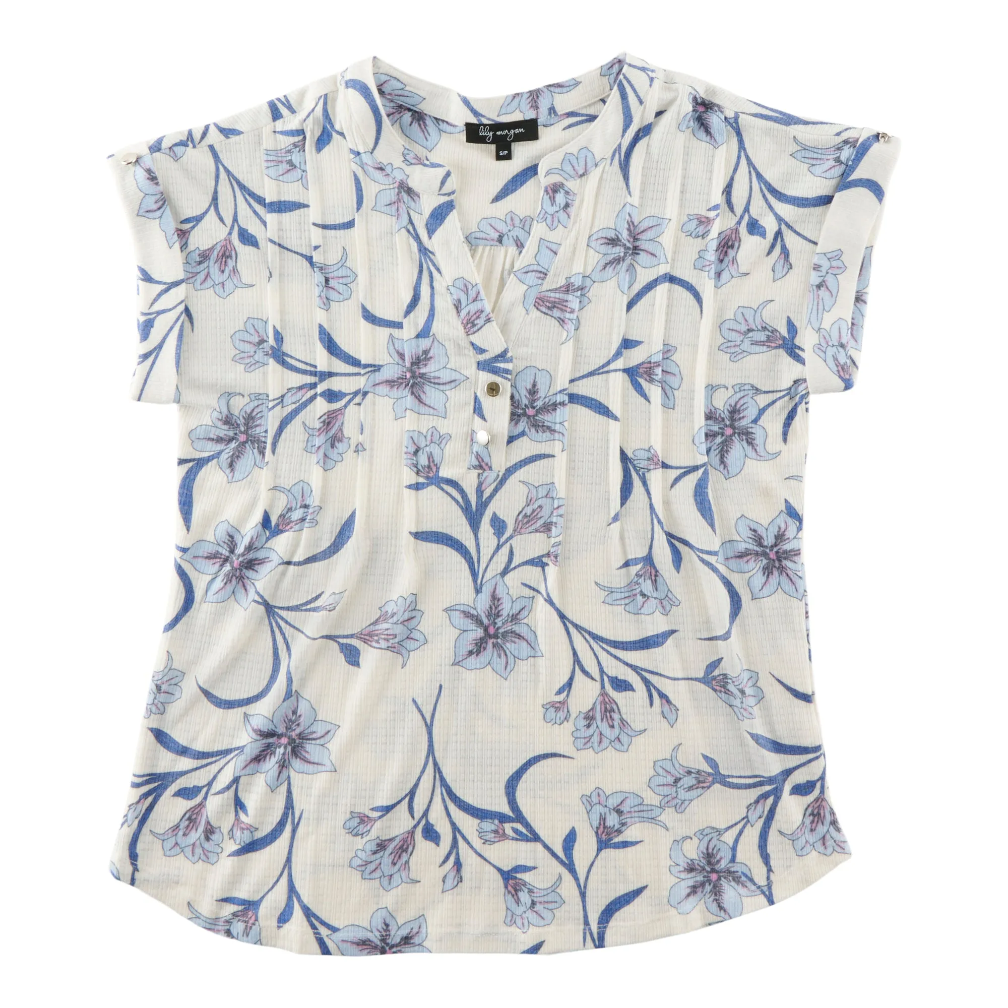 lily morgan Women's V-Neck Cap Sleeve Blouse sold by Giant Tiger product image thumbnail 3