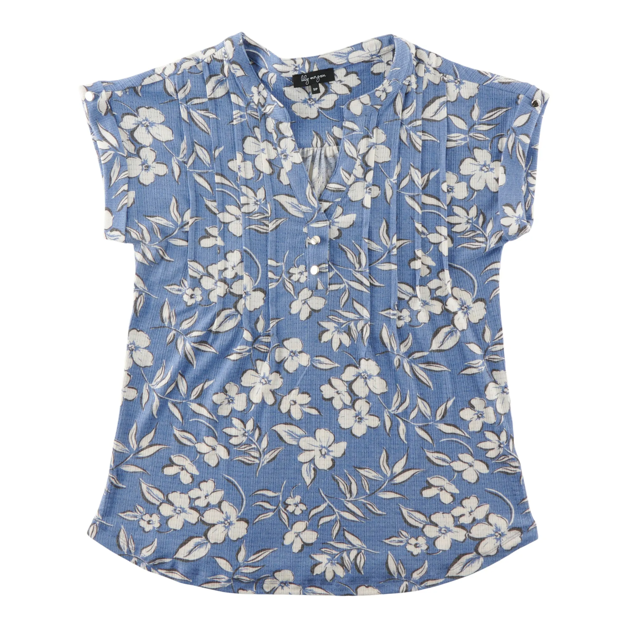 lily morgan Women's V-Neck Cap Sleeve Blouse sold by Giant Tiger product image thumbnail 2